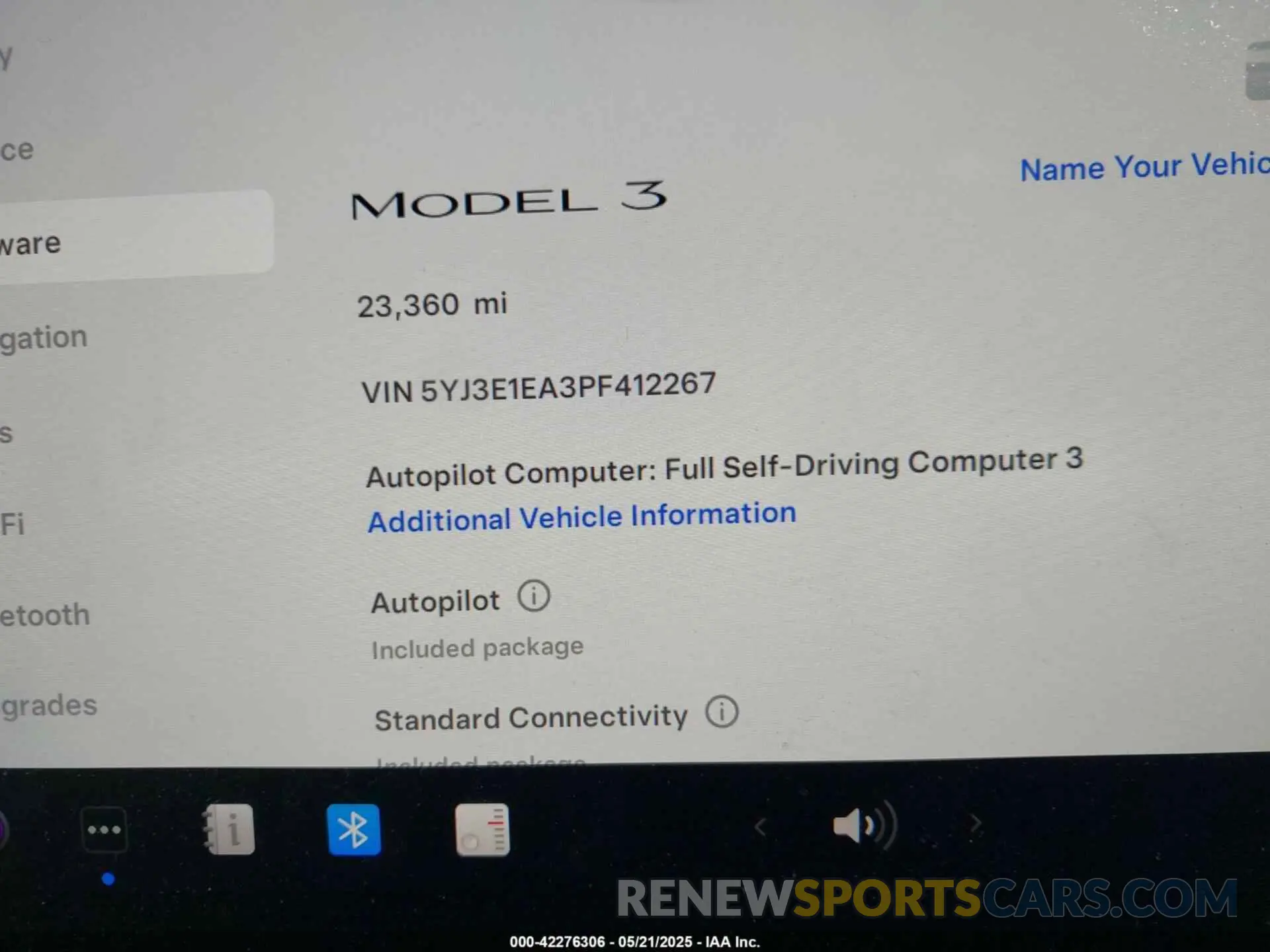 7 Фотография поврежденного автомобиля 5YJ3E1EA3PF412267 TESLA MODEL 3 2023