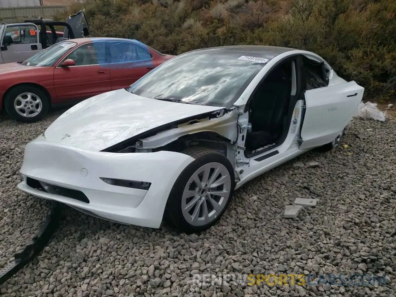 1 Photograph of a damaged car 5YJ3E1EA3PF412706 TESLA MODEL 3 2023