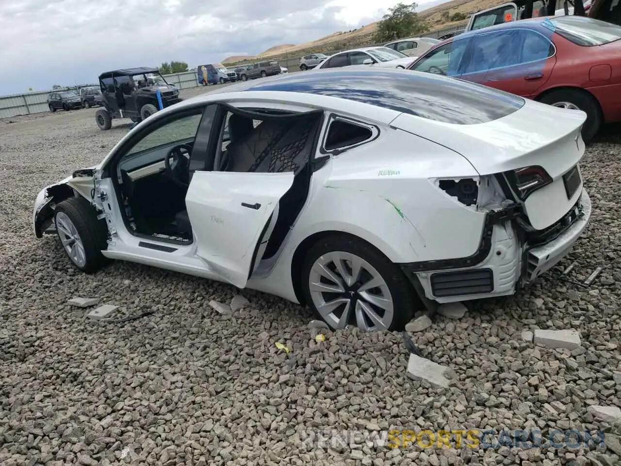 2 Photograph of a damaged car 5YJ3E1EA3PF412706 TESLA MODEL 3 2023