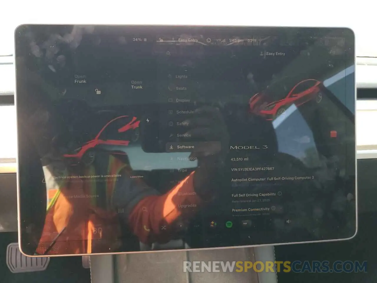 9 Photograph of a damaged car 5YJ3E1EA3PF427867 TESLA MODEL 3 2023