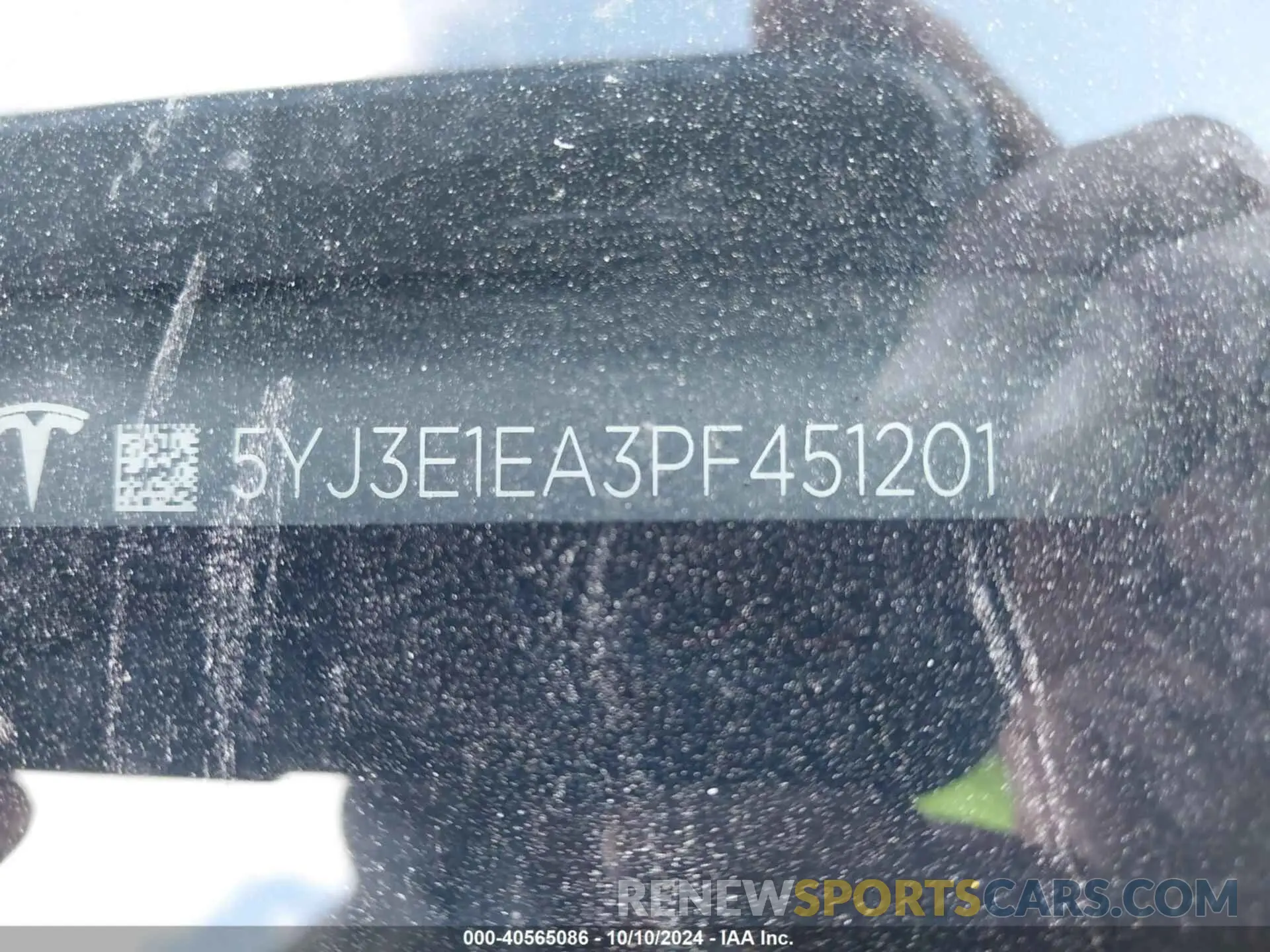 8 Фотография поврежденного автомобиля 5YJ3E1EA3PF451201 TESLA MODEL 3 2023