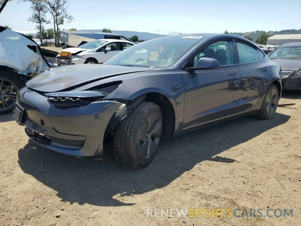 1 Photograph of a damaged car 5YJ3E1EA3PF455538 TESLA MODEL 3 2023