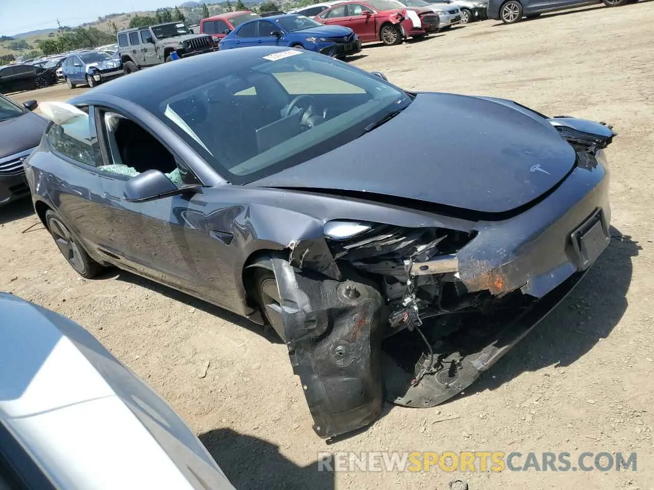 4 Photograph of a damaged car 5YJ3E1EA3PF455538 TESLA MODEL 3 2023