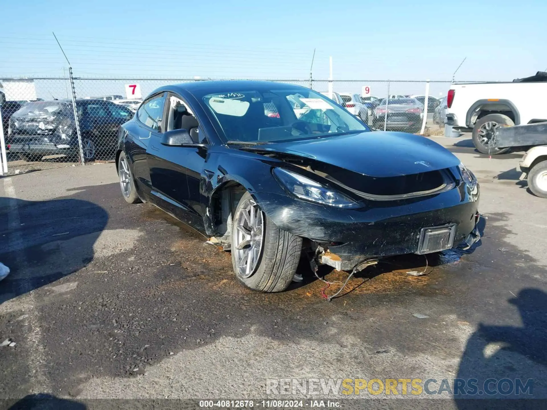 1 Photograph of a damaged car 5YJ3E1EA3PF458102 TESLA MODEL 3 2023