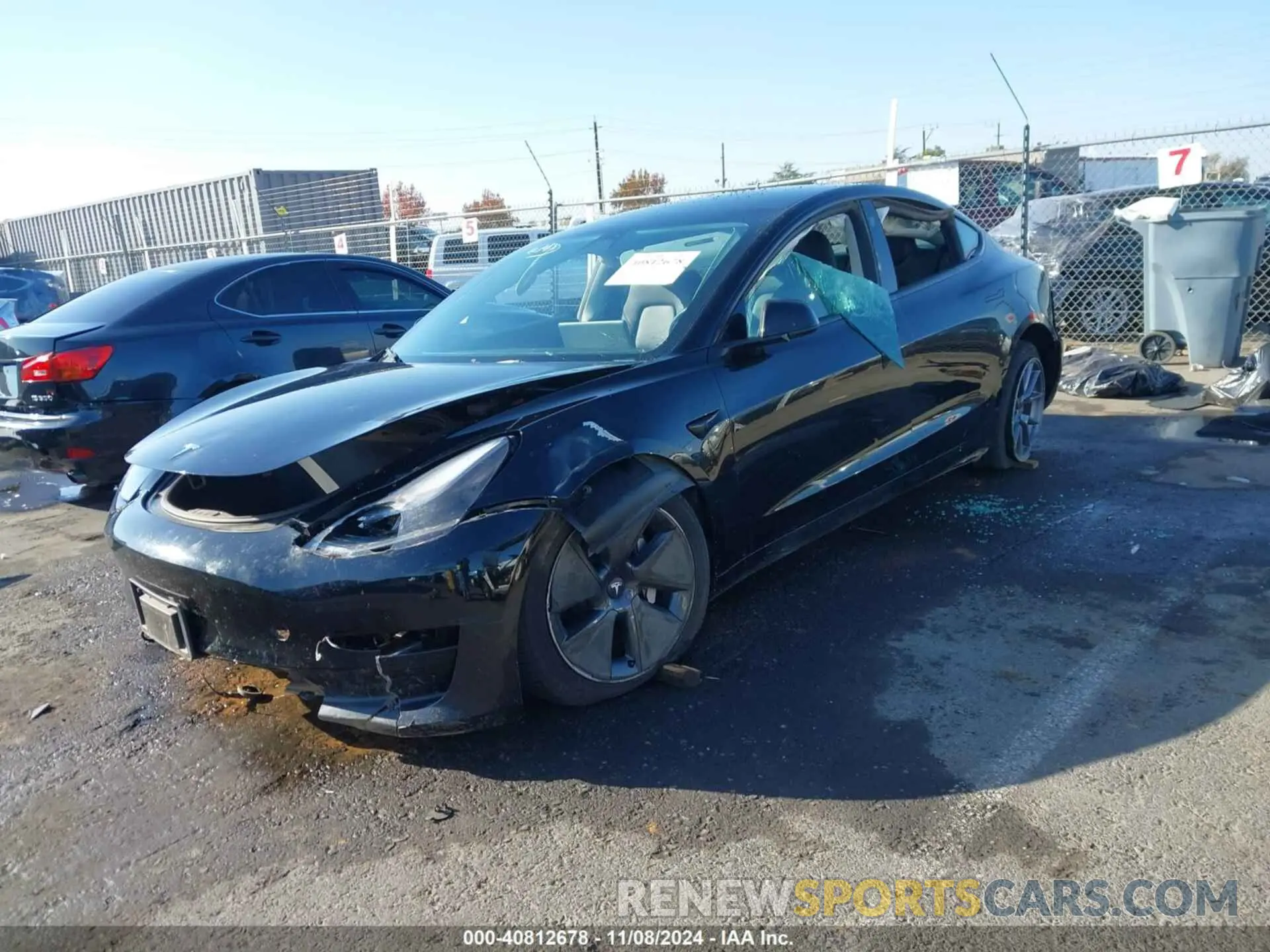 2 Photograph of a damaged car 5YJ3E1EA3PF458102 TESLA MODEL 3 2023