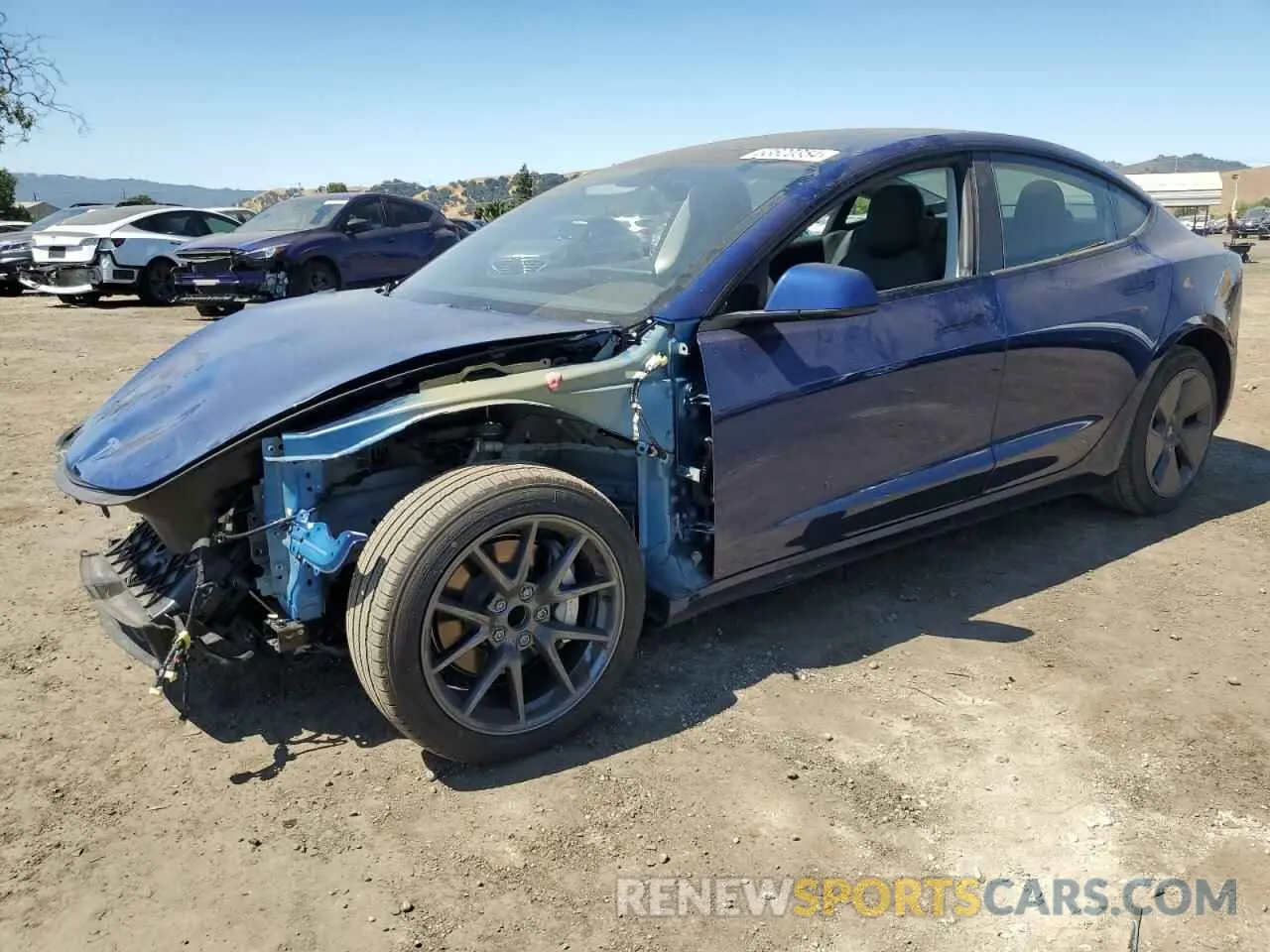 1 Photograph of a damaged car 5YJ3E1EA3PF458519 TESLA MODEL 3 2023