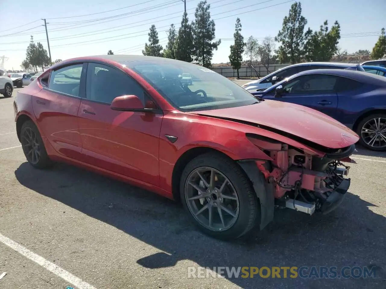 4 Фотография поврежденного автомобиля 5YJ3E1EA3PF501837 TESLA MODEL 3 2023
