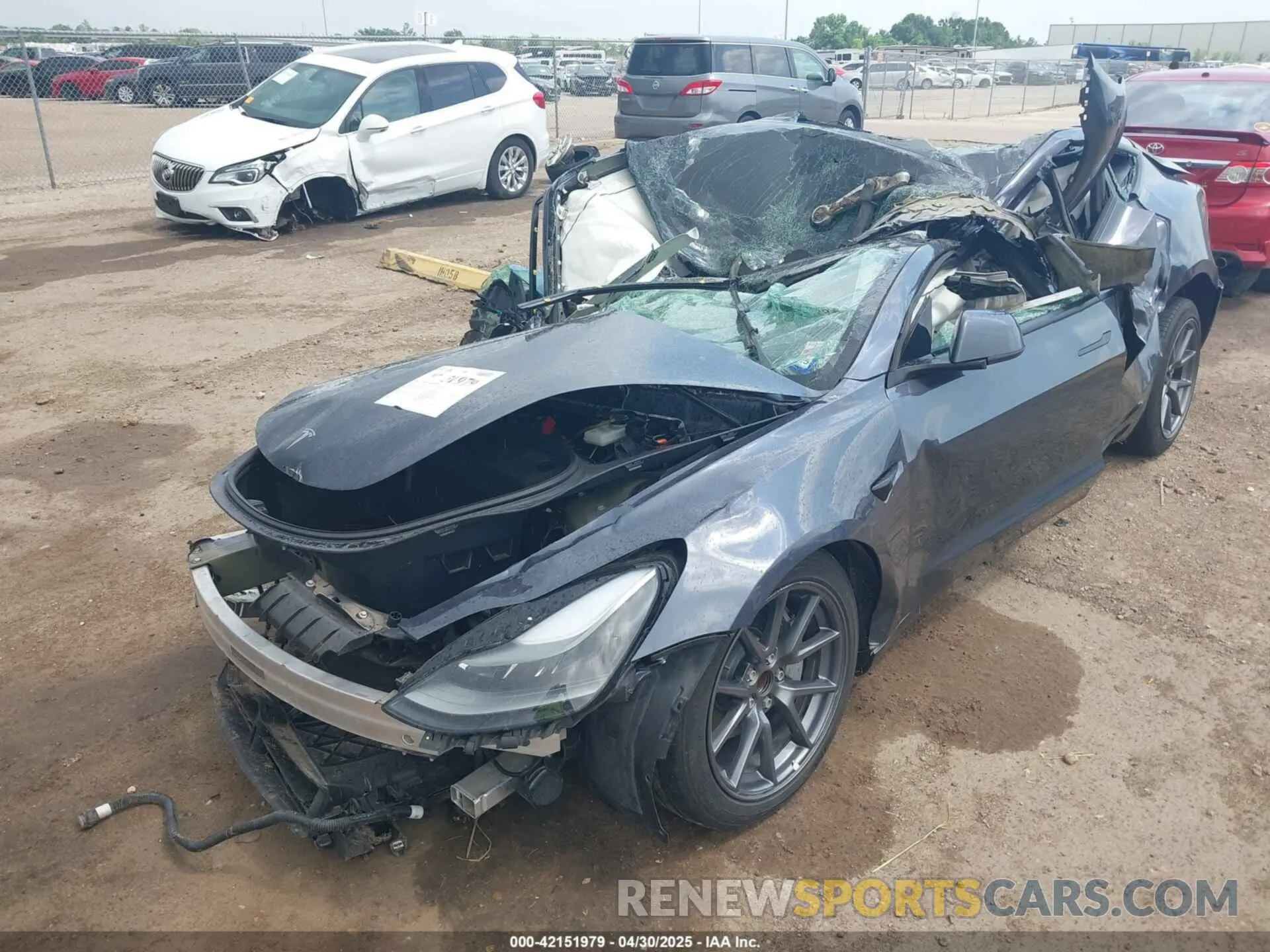 2 Photograph of a damaged car 5YJ3E1EA3PF541836 TESLA MODEL 3 2023