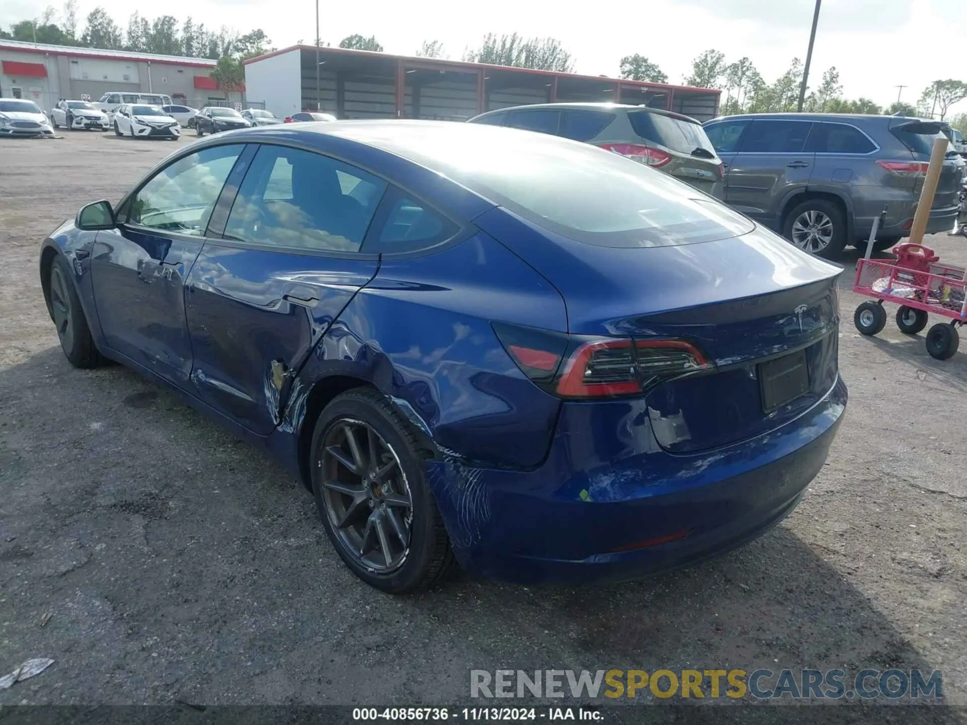 3 Photograph of a damaged car 5YJ3E1EA3PF556403 TESLA MODEL 3 2023