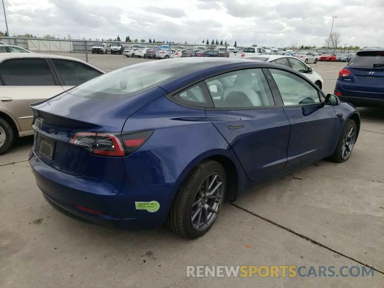 3 Photograph of a damaged car 5YJ3E1EA3PF593743 TESLA MODEL 3 2023