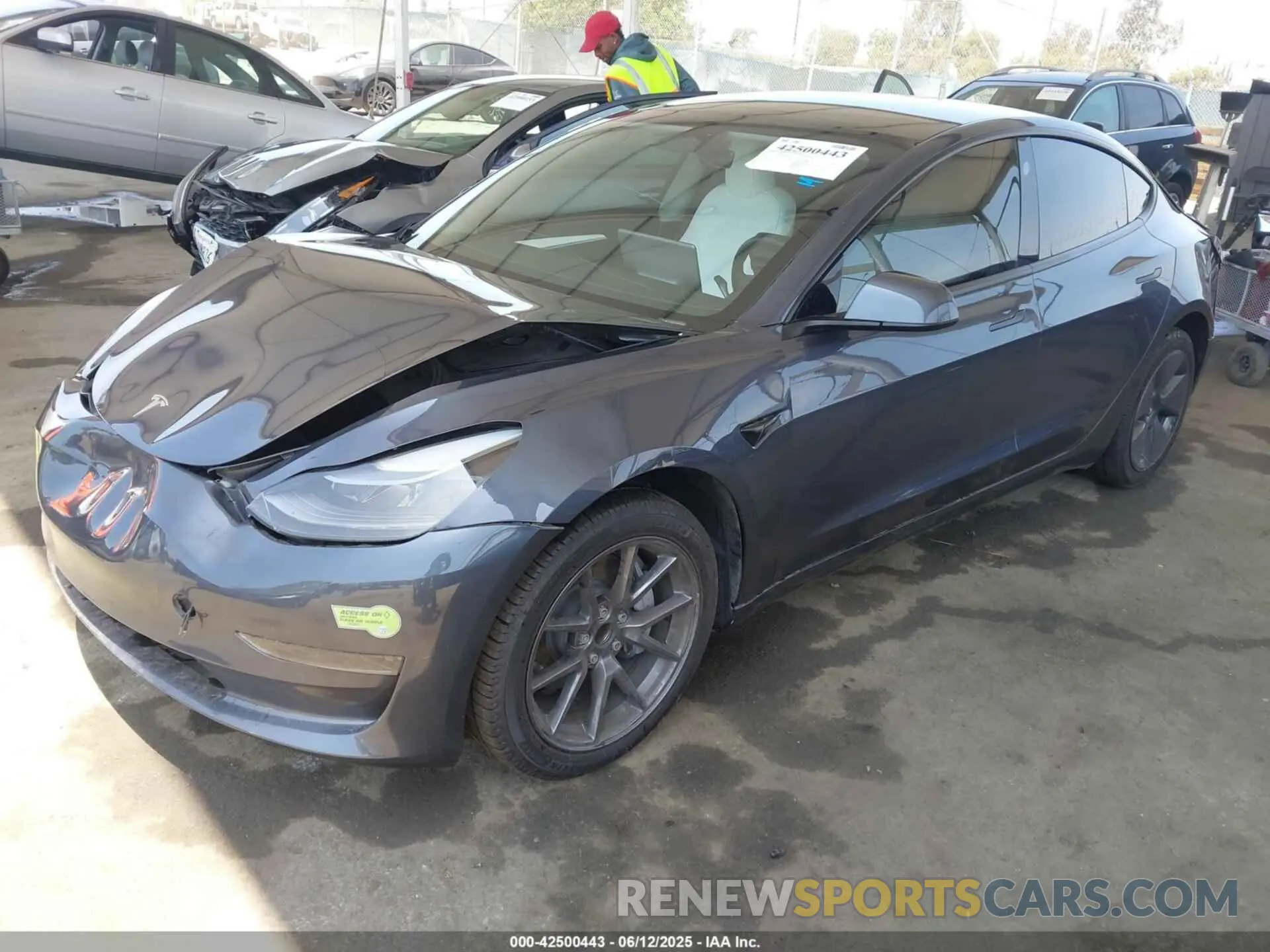 2 Фотография поврежденного автомобиля 5YJ3E1EA3PF622898 TESLA MODEL 3 2023