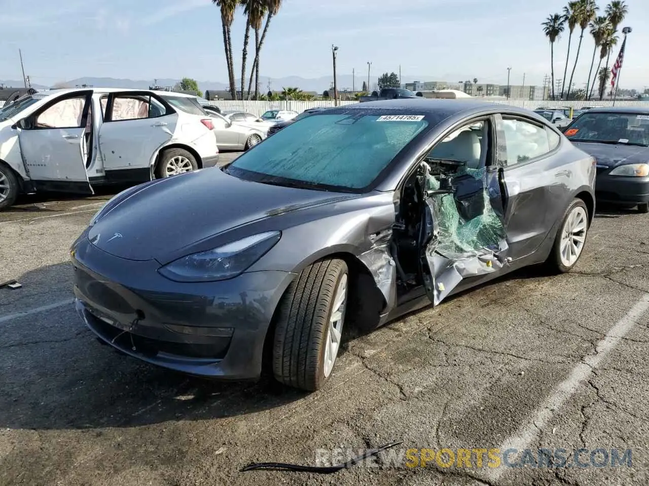 1 Фотография поврежденного автомобиля 5YJ3E1EA3PF638910 TESLA MODEL 3 2023