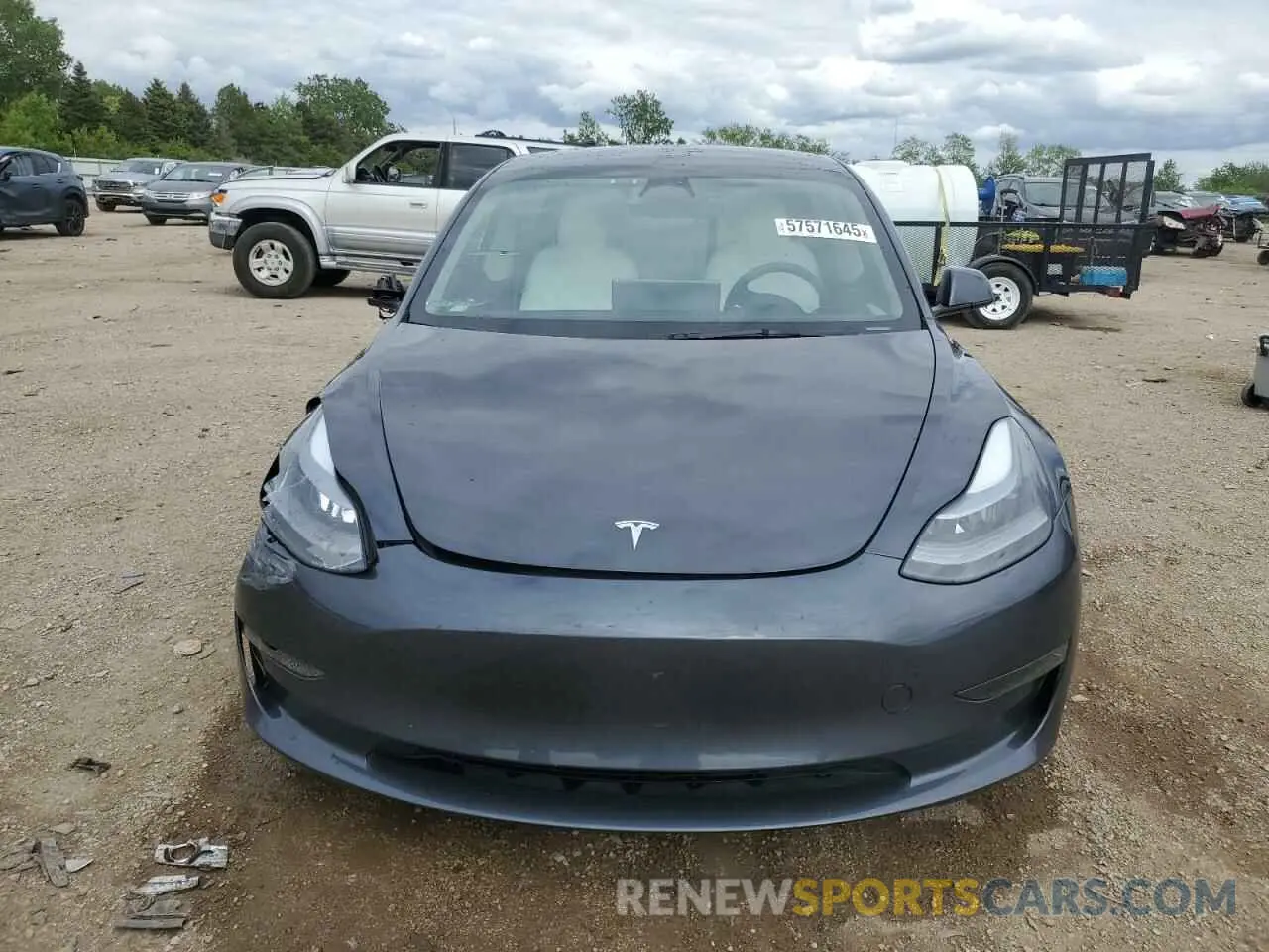 5 Фотография поврежденного автомобиля 5YJ3E1EA3PF672023 TESLA MODEL 3 2023