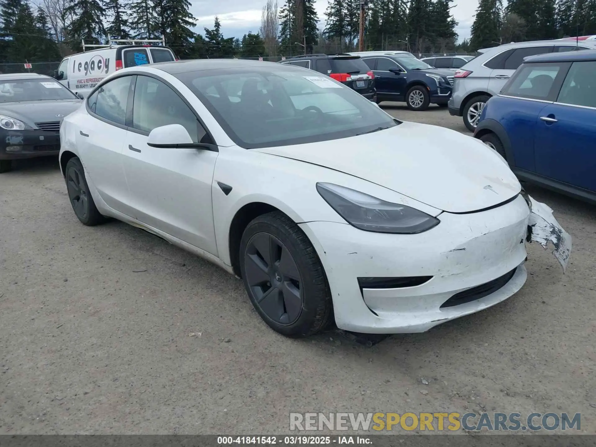 1 Фотография поврежденного автомобиля 5YJ3E1EA3PF672815 TESLA MODEL 3 2023