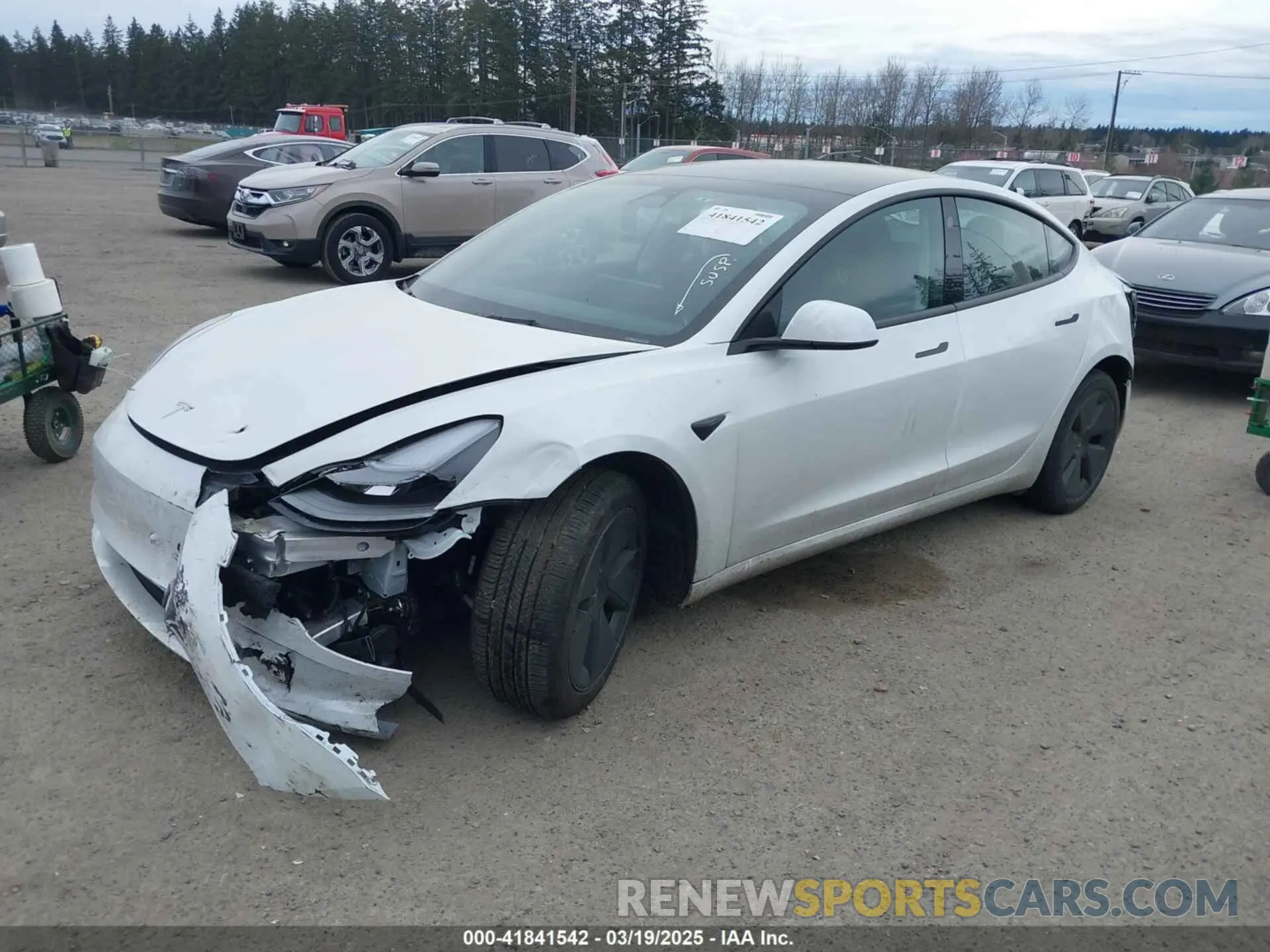 2 Фотография поврежденного автомобиля 5YJ3E1EA3PF672815 TESLA MODEL 3 2023
