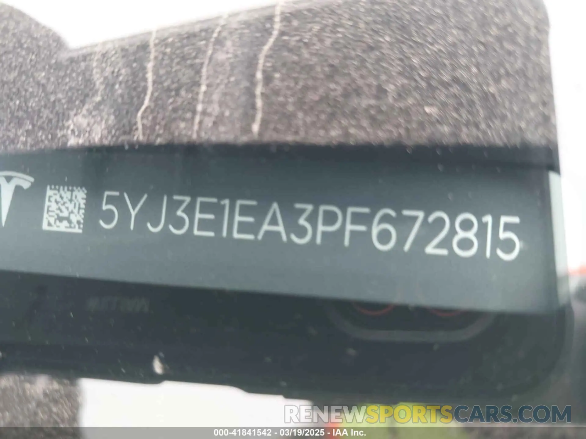 22 Фотография поврежденного автомобиля 5YJ3E1EA3PF672815 TESLA MODEL 3 2023