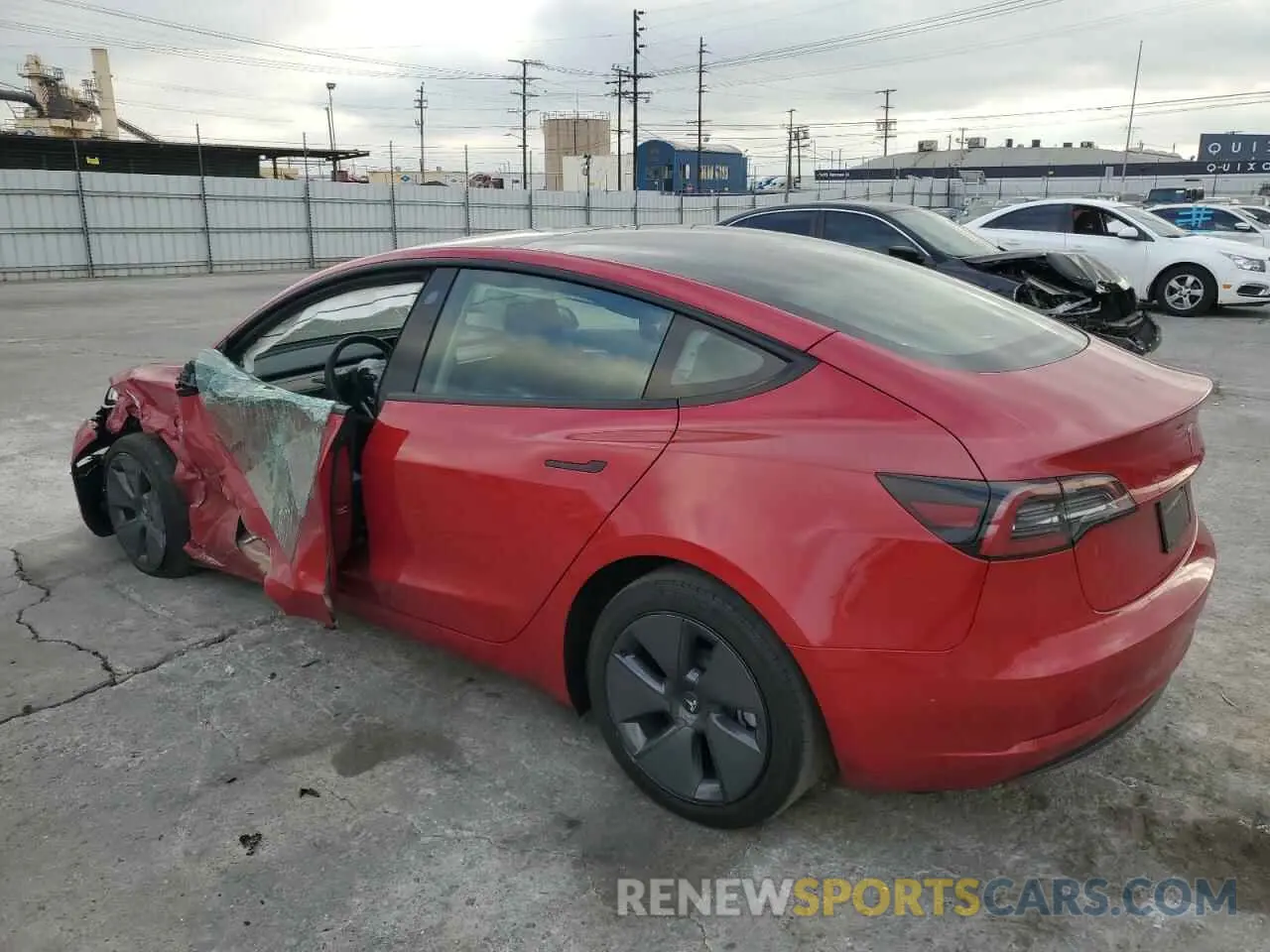2 Photograph of a damaged car 5YJ3E1EA3PF703044 TESLA MODEL 3 2023