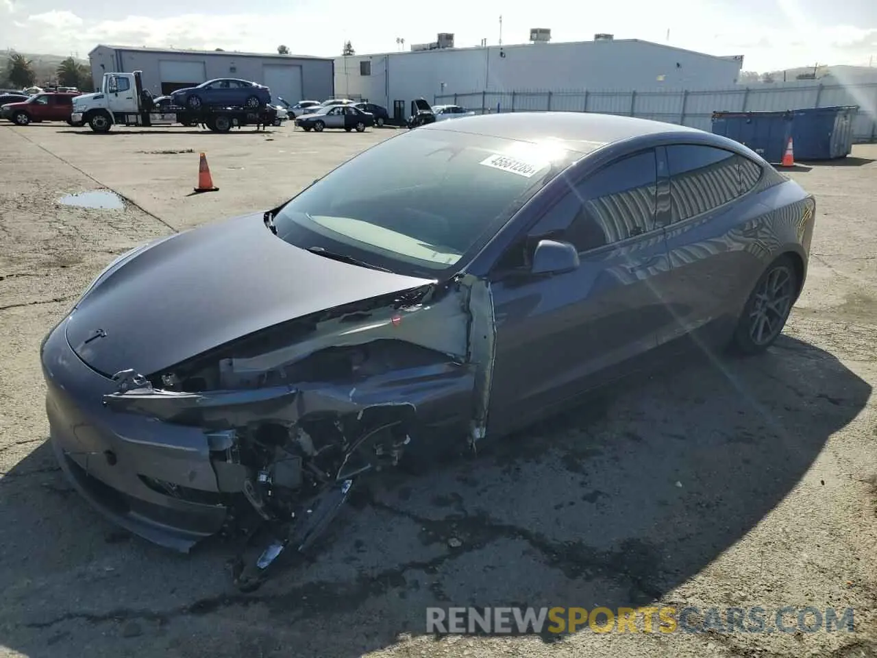 1 Photograph of a damaged car 5YJ3E1EA3PF714142 TESLA MODEL 3 2023