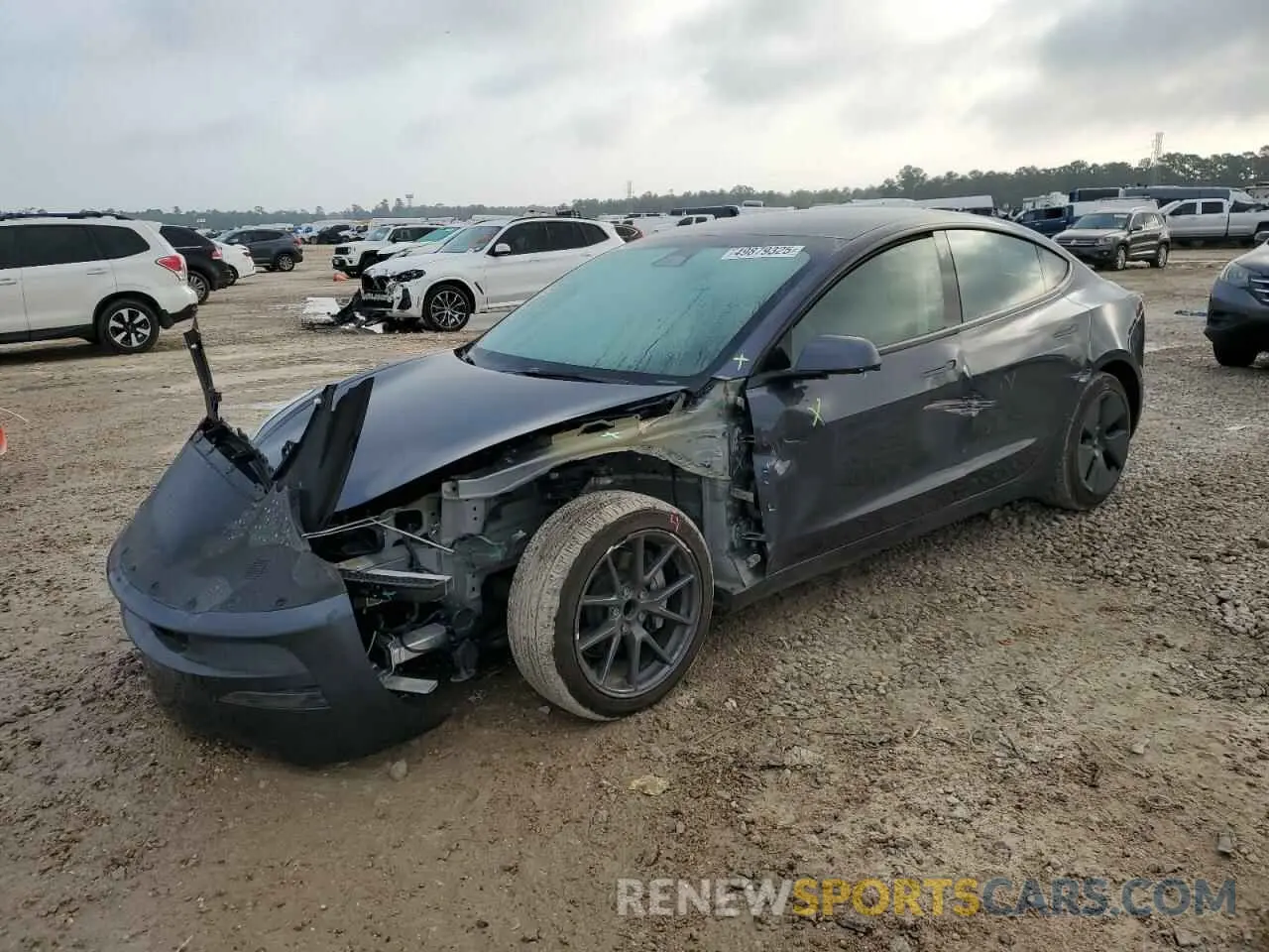 1 Фотография поврежденного автомобиля 5YJ3E1EA4PF402430 TESLA MODEL 3 2023