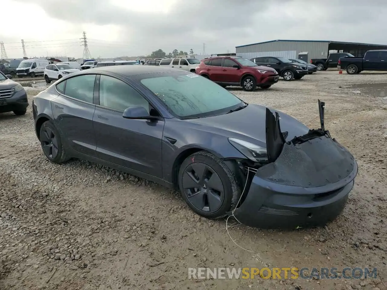 4 Фотография поврежденного автомобиля 5YJ3E1EA4PF402430 TESLA MODEL 3 2023