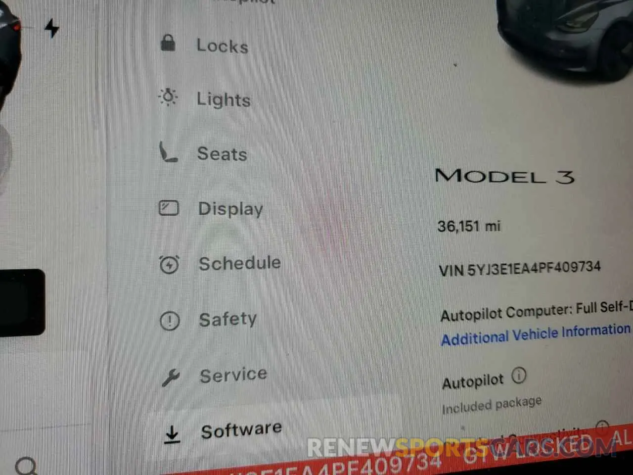 9 Photograph of a damaged car 5YJ3E1EA4PF409734 TESLA MODEL 3 2023