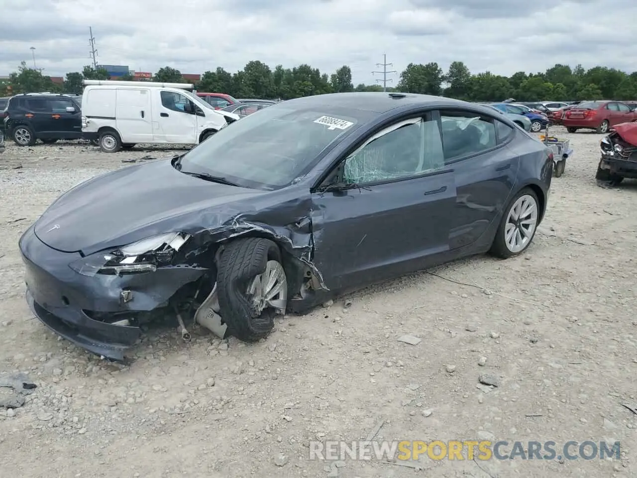 1 Фотография поврежденного автомобиля 5YJ3E1EA4PF435878 TESLA MODEL 3 2023
