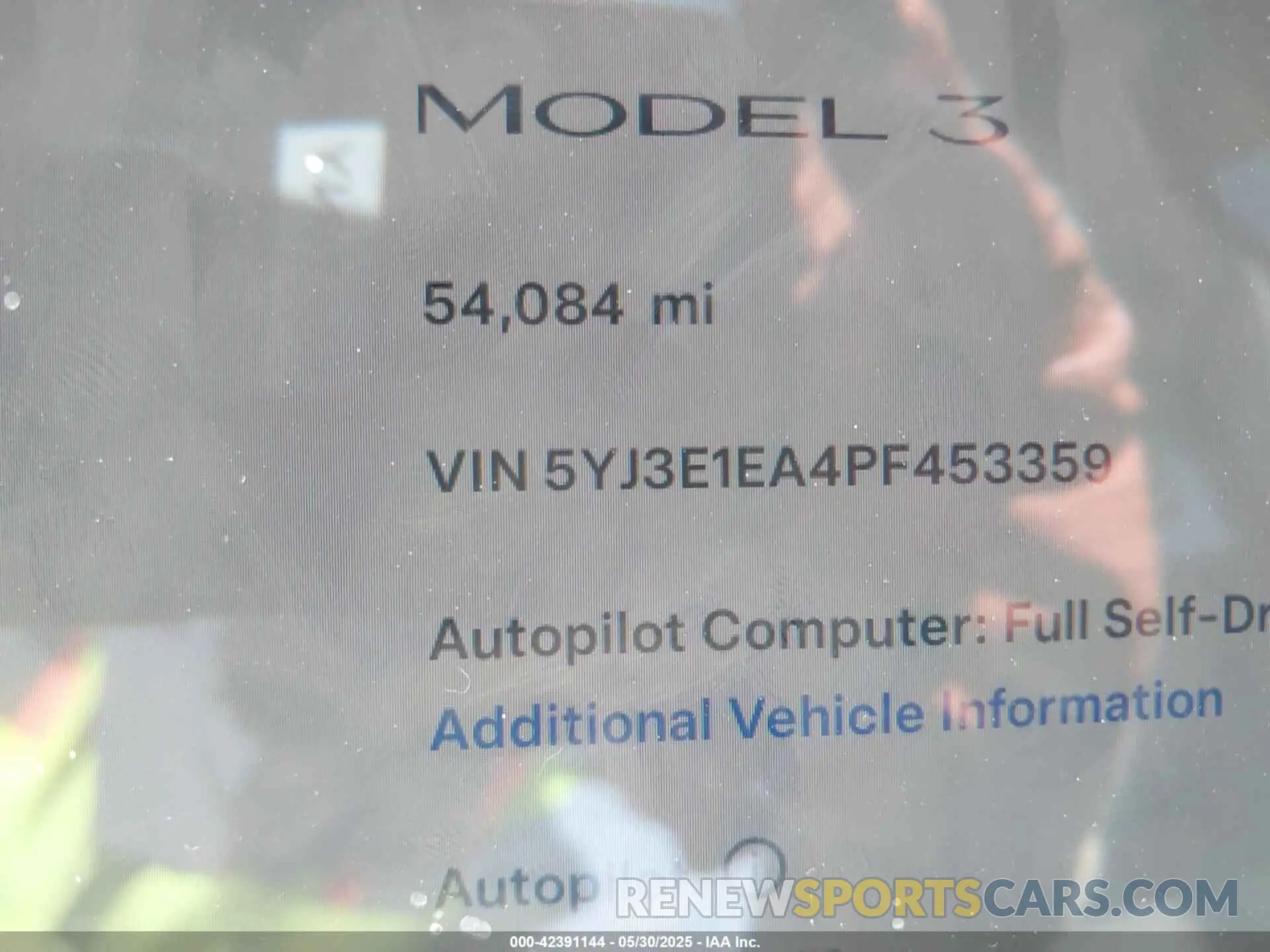 15 Фотография поврежденного автомобиля 5YJ3E1EA4PF453359 TESLA MODEL 3 2023