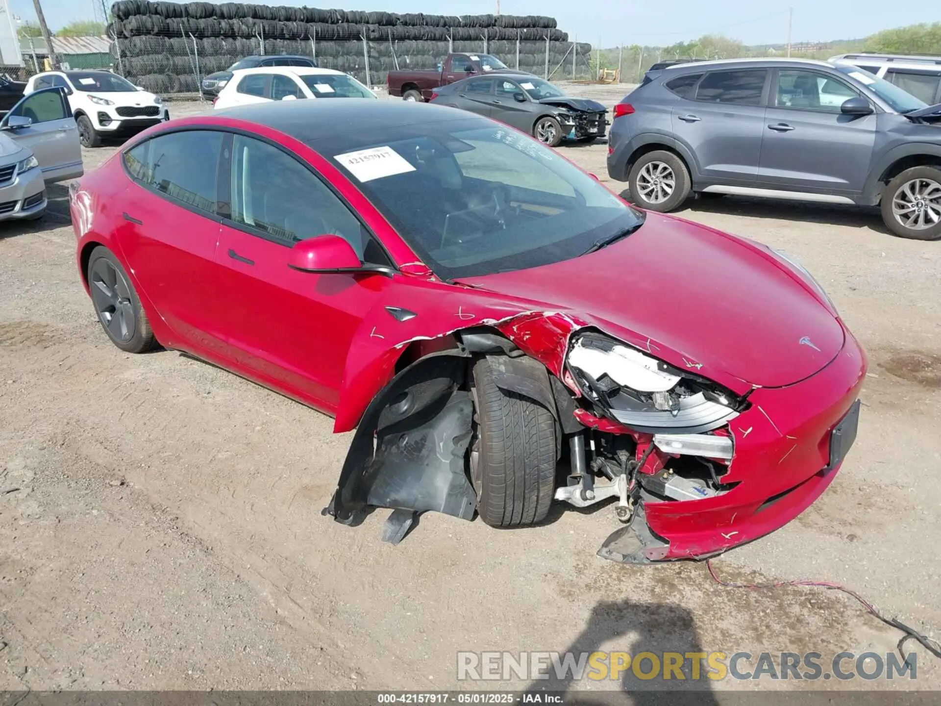 1 Photograph of a damaged car 5YJ3E1EA4PF454155 TESLA MODEL 3 2023