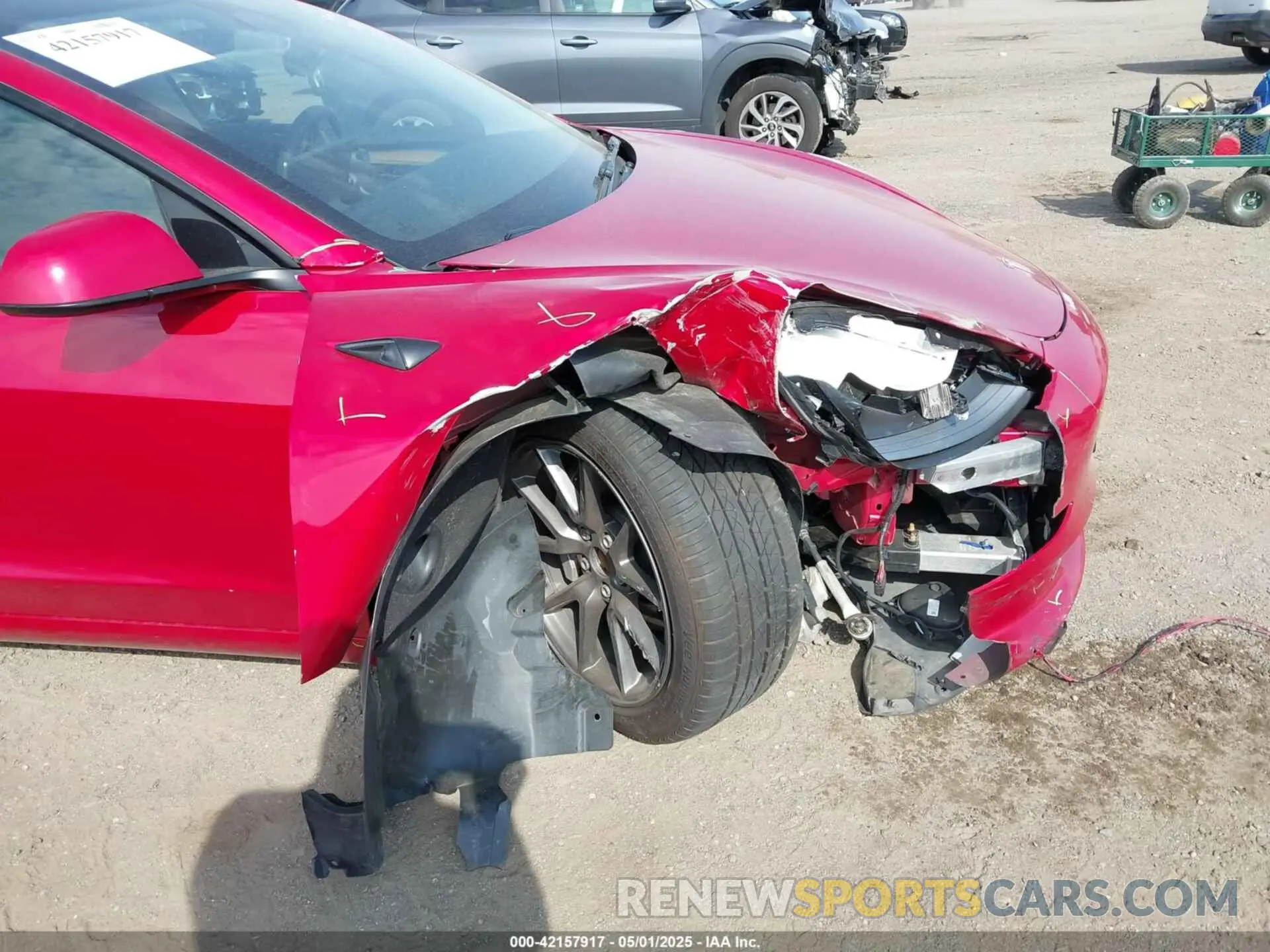 6 Photograph of a damaged car 5YJ3E1EA4PF454155 TESLA MODEL 3 2023