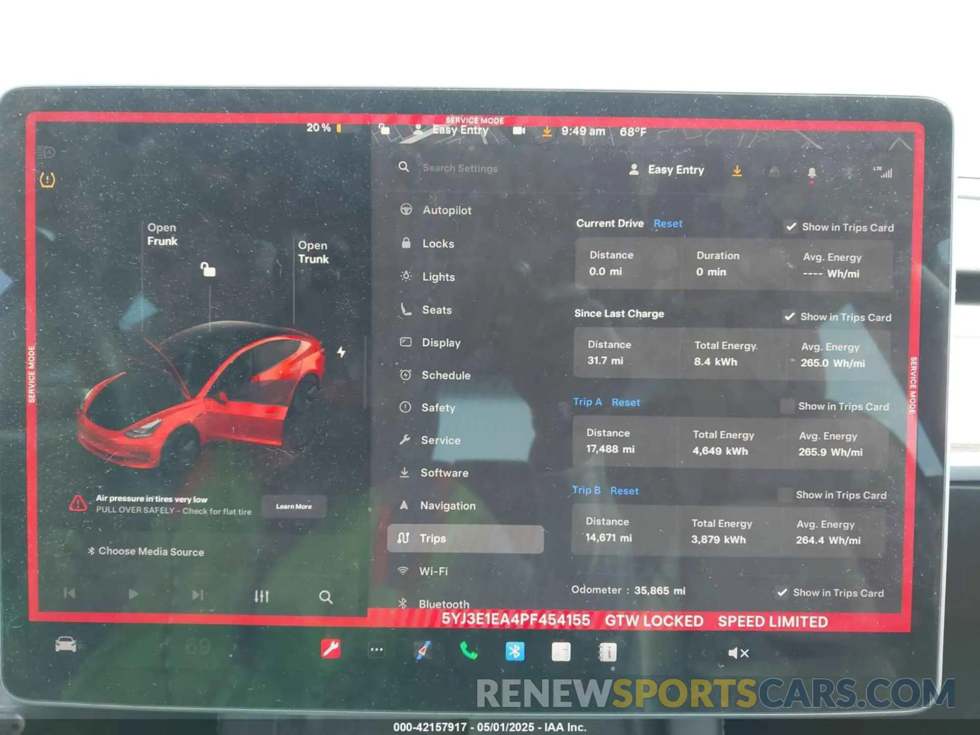 7 Photograph of a damaged car 5YJ3E1EA4PF454155 TESLA MODEL 3 2023