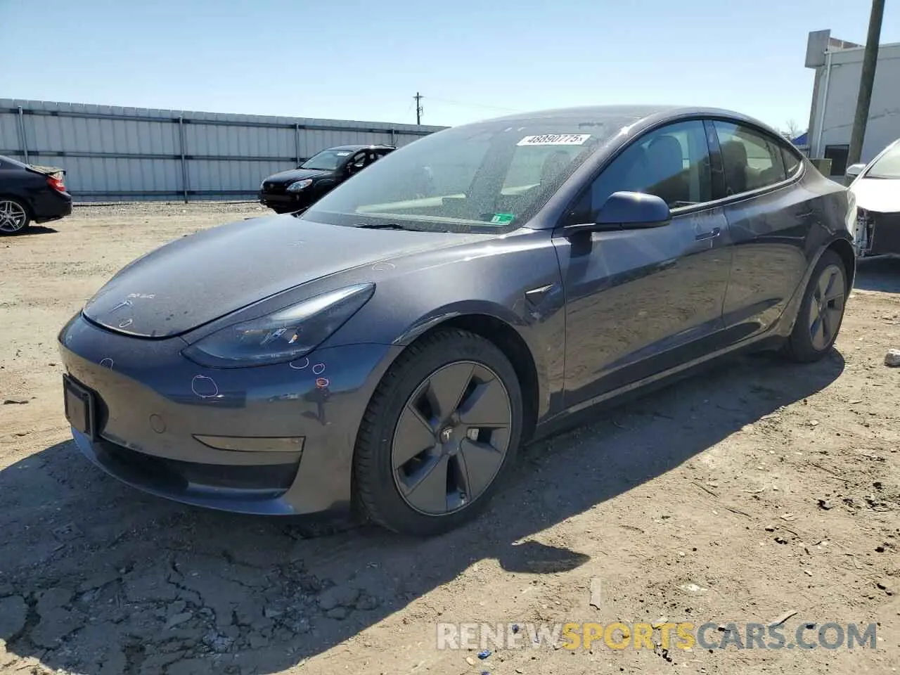 1 Photograph of a damaged car 5YJ3E1EA4PF470596 TESLA MODEL 3 2023