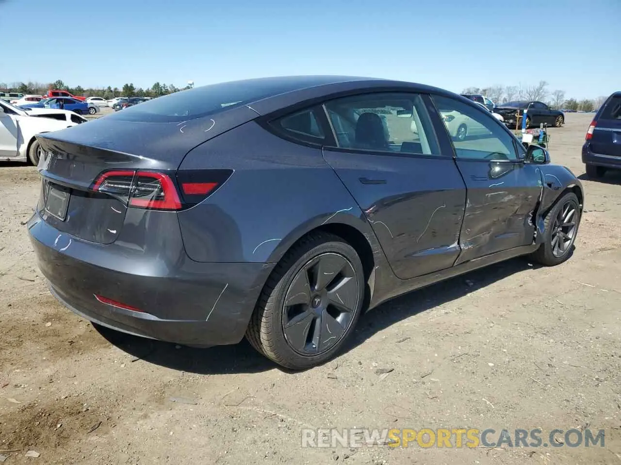 3 Photograph of a damaged car 5YJ3E1EA4PF470596 TESLA MODEL 3 2023