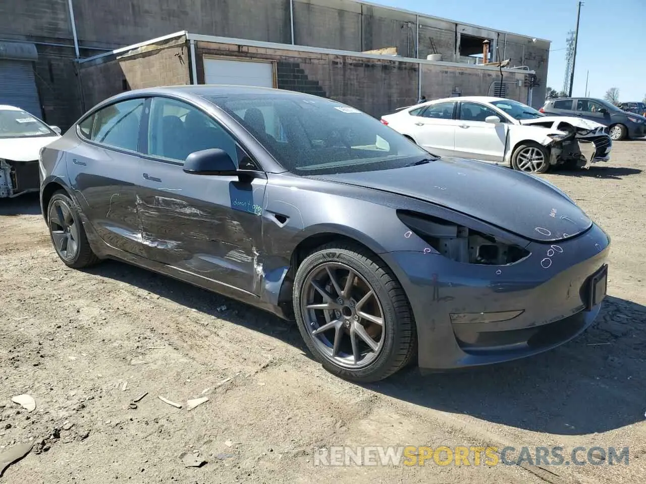 4 Photograph of a damaged car 5YJ3E1EA4PF470596 TESLA MODEL 3 2023