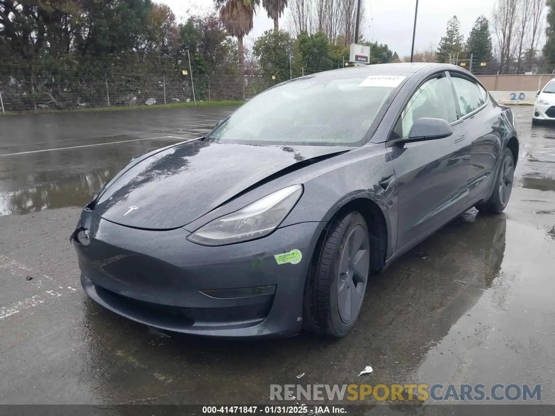 2 Photograph of a damaged car 5YJ3E1EA4PF489617 TESLA MODEL 3 2023