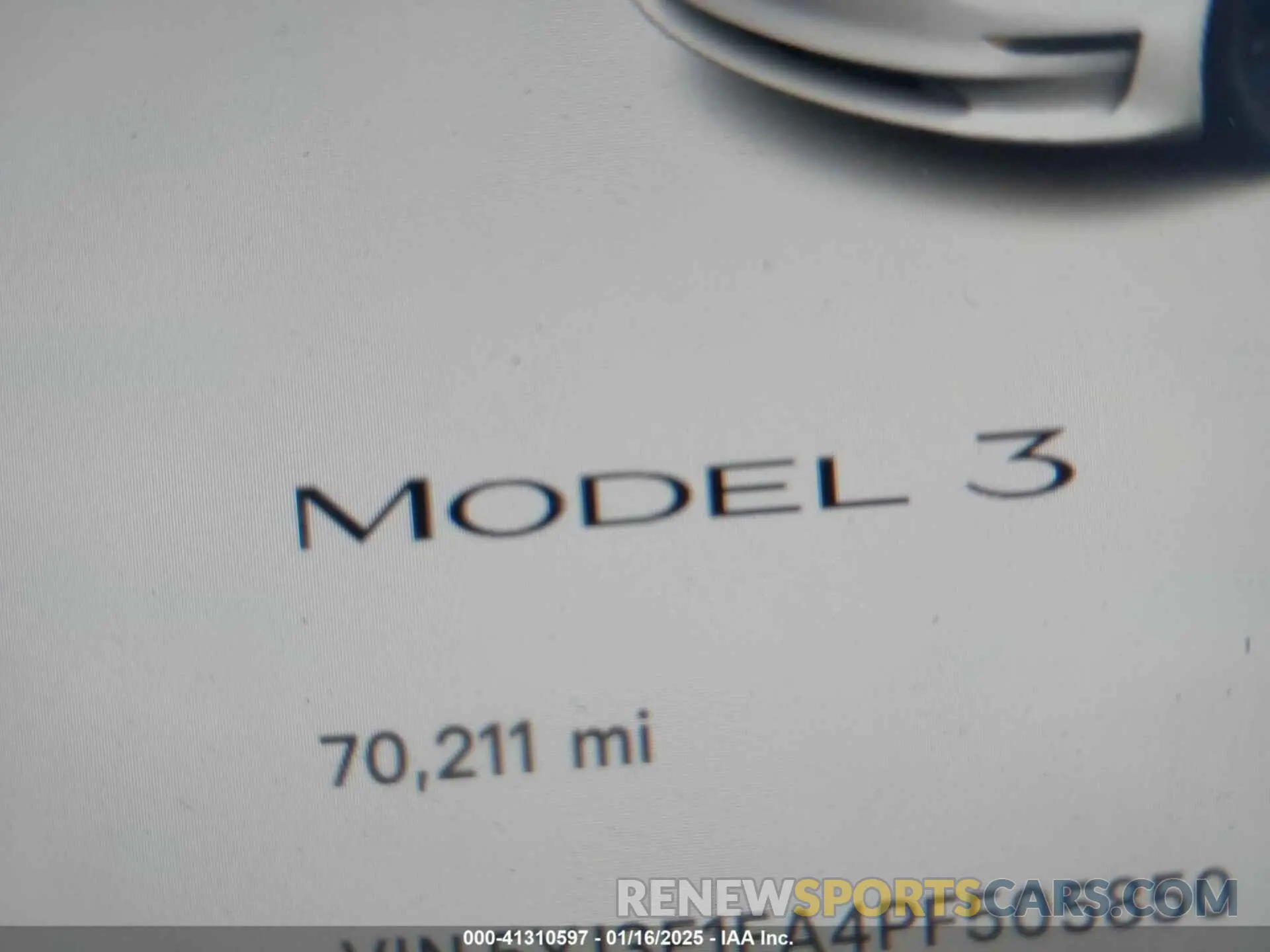 15 Фотография поврежденного автомобиля 5YJ3E1EA4PF505850 TESLA MODEL 3 2023