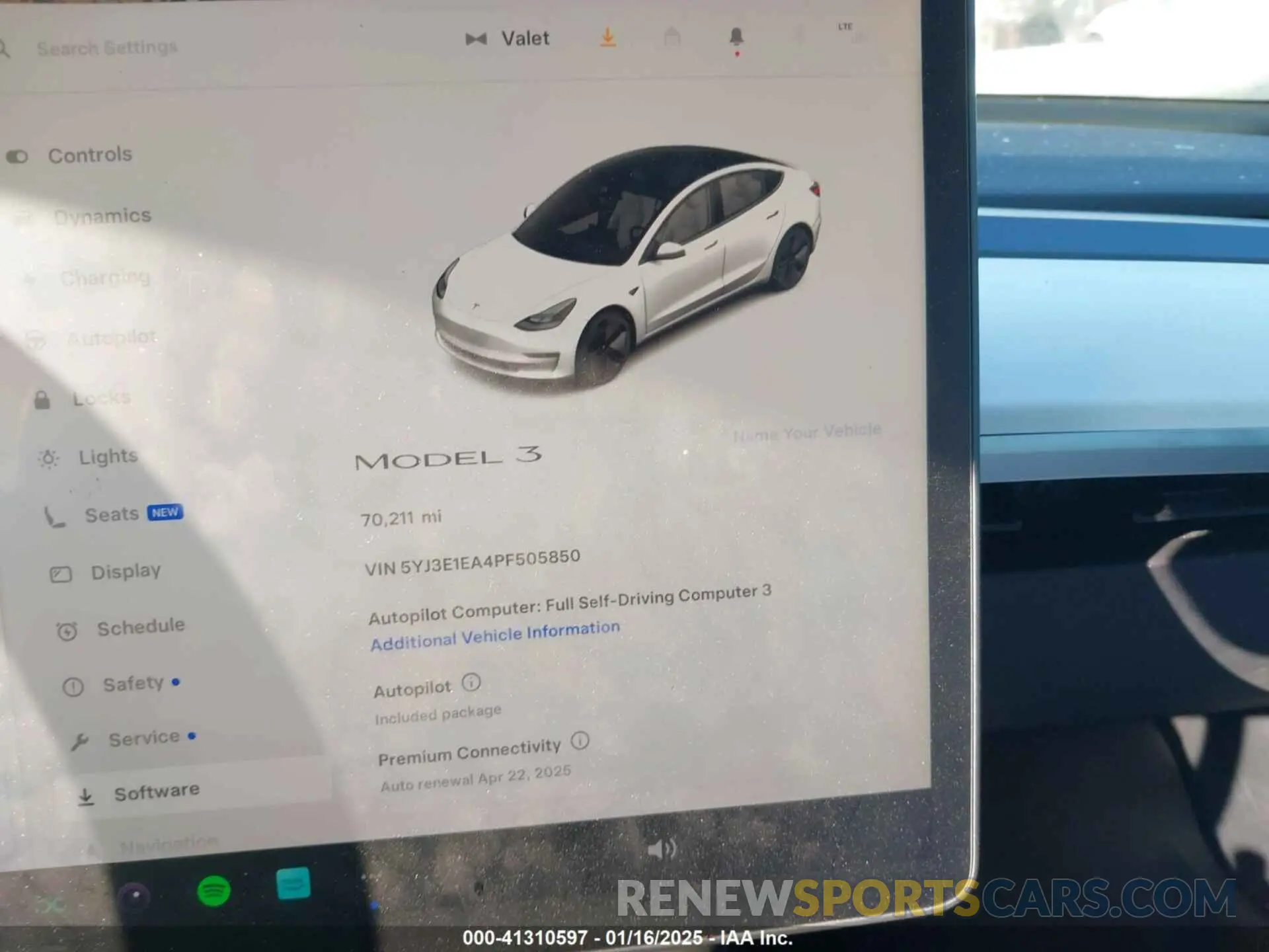 7 Фотография поврежденного автомобиля 5YJ3E1EA4PF505850 TESLA MODEL 3 2023