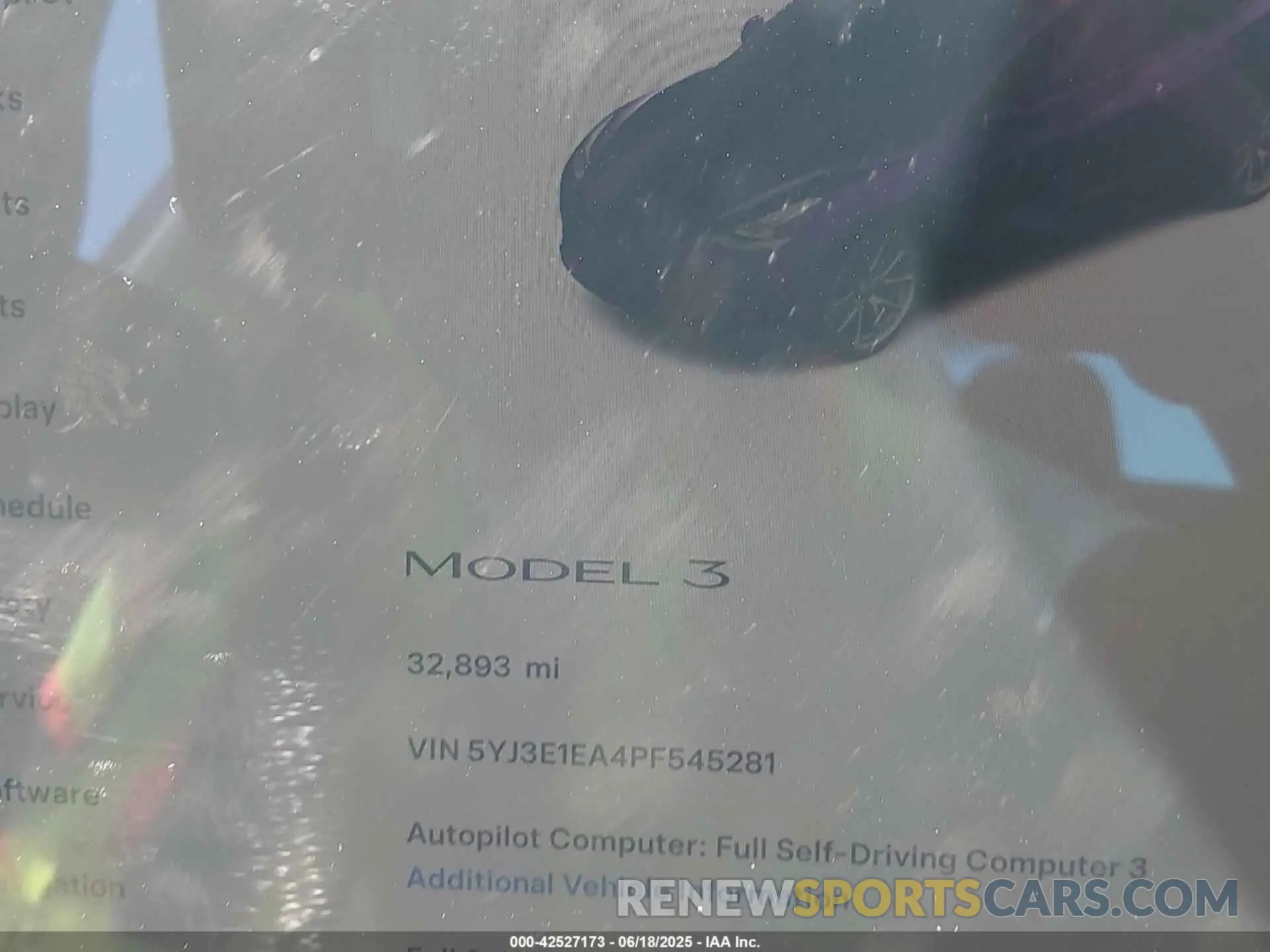 15 Photograph of a damaged car 5YJ3E1EA4PF545281 TESLA MODEL 3 2023