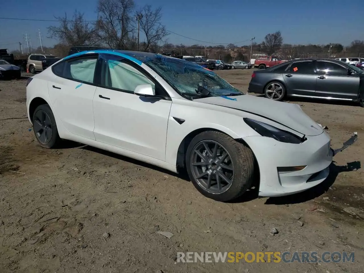 4 Photograph of a damaged car 5YJ3E1EA4PF566177 TESLA MODEL 3 2023