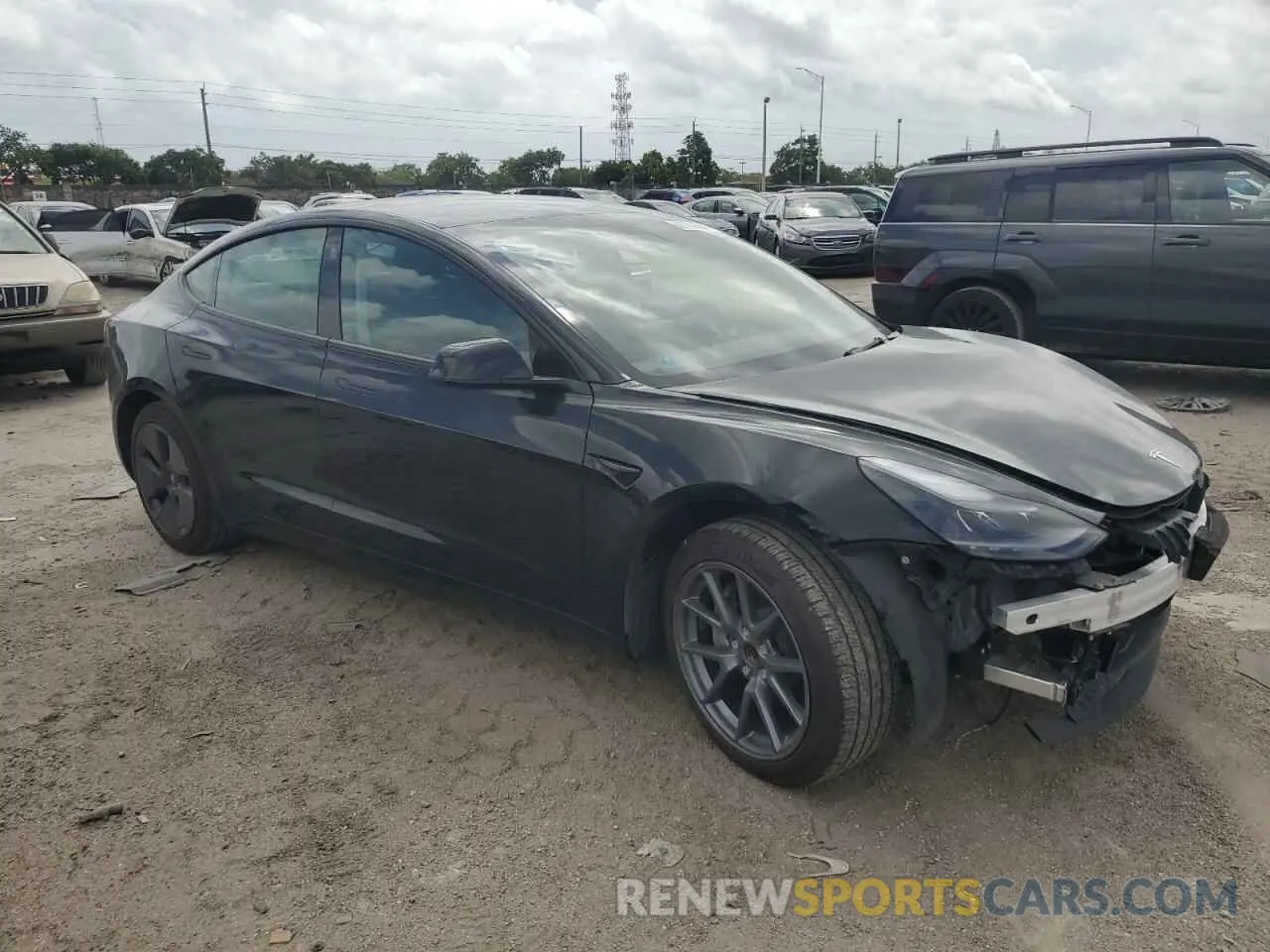 4 Фотография поврежденного автомобиля 5YJ3E1EA4PF601185 TESLA MODEL 3 2023