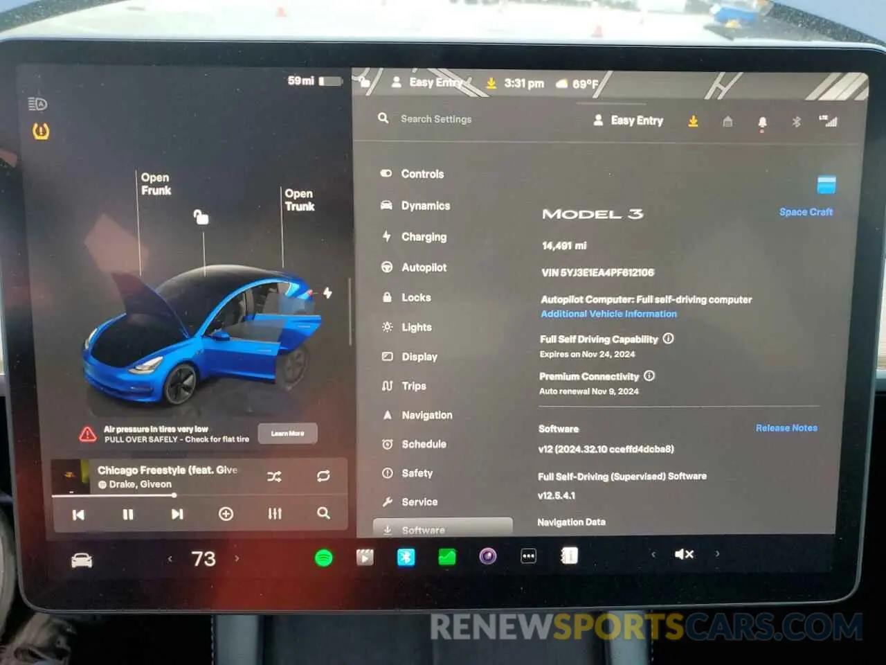 9 Фотография поврежденного автомобиля 5YJ3E1EA4PF612106 TESLA MODEL 3 2023