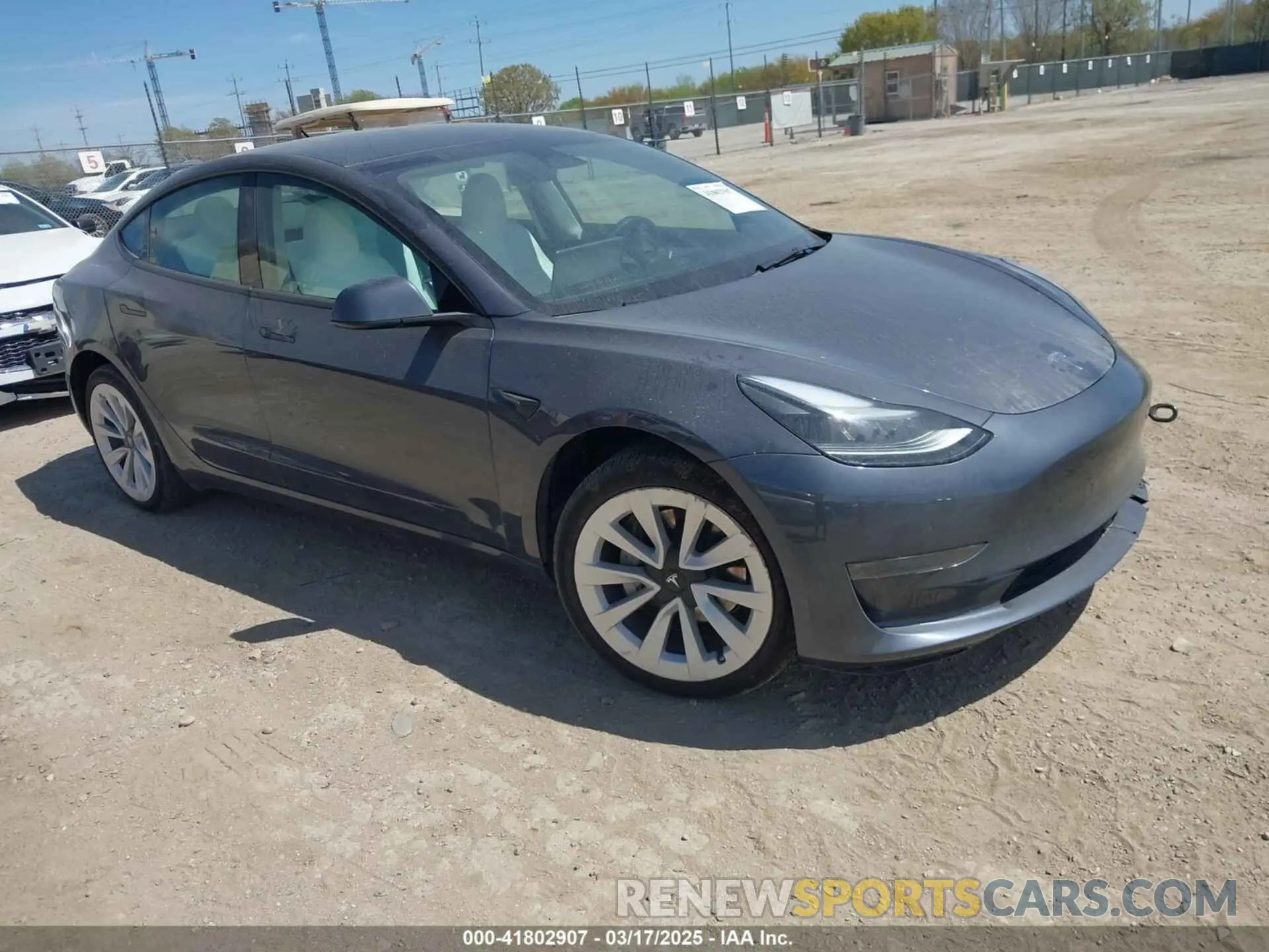 1 Photograph of a damaged car 5YJ3E1EA4PF657238 TESLA MODEL 3 2023