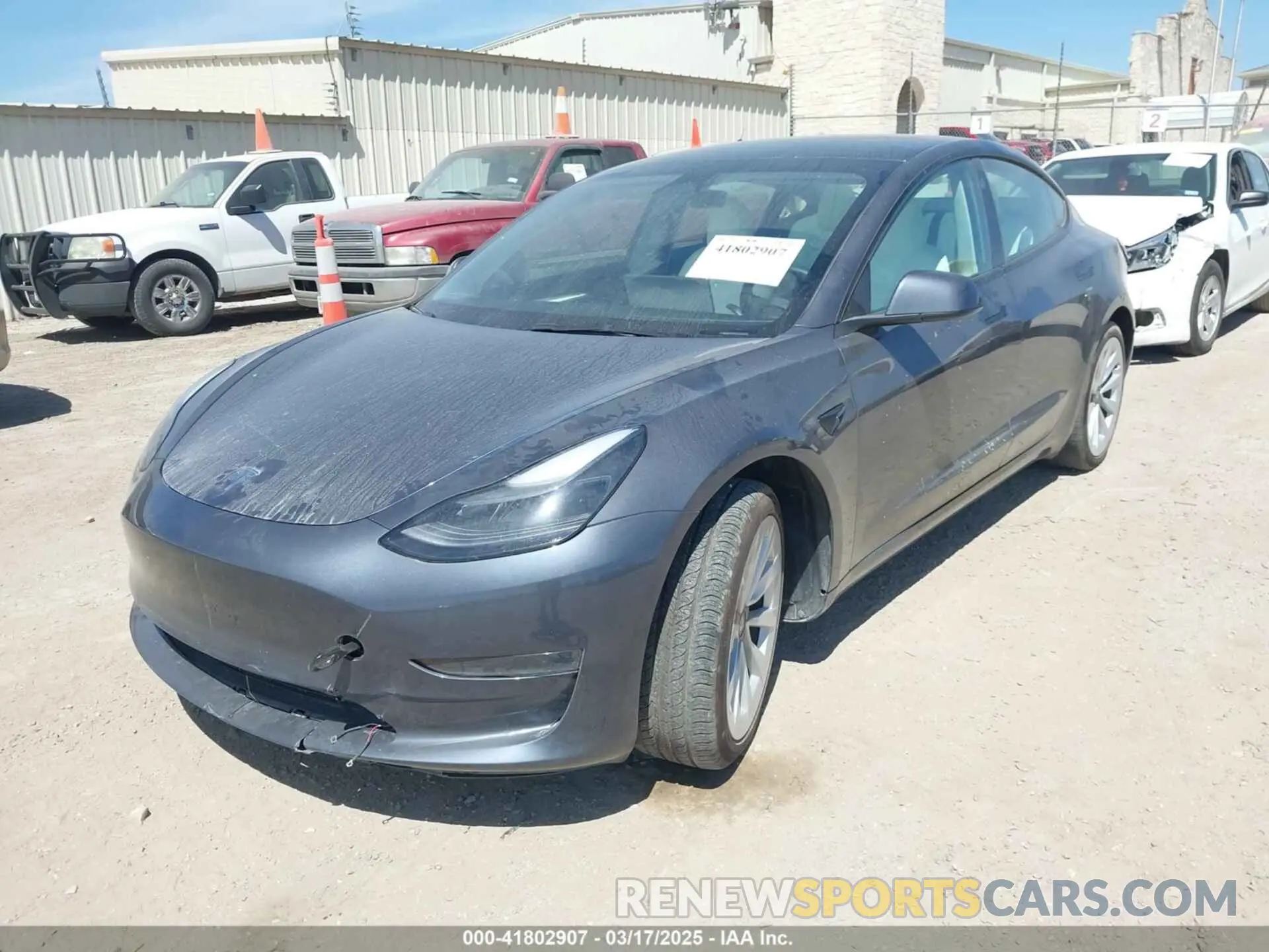 2 Photograph of a damaged car 5YJ3E1EA4PF657238 TESLA MODEL 3 2023