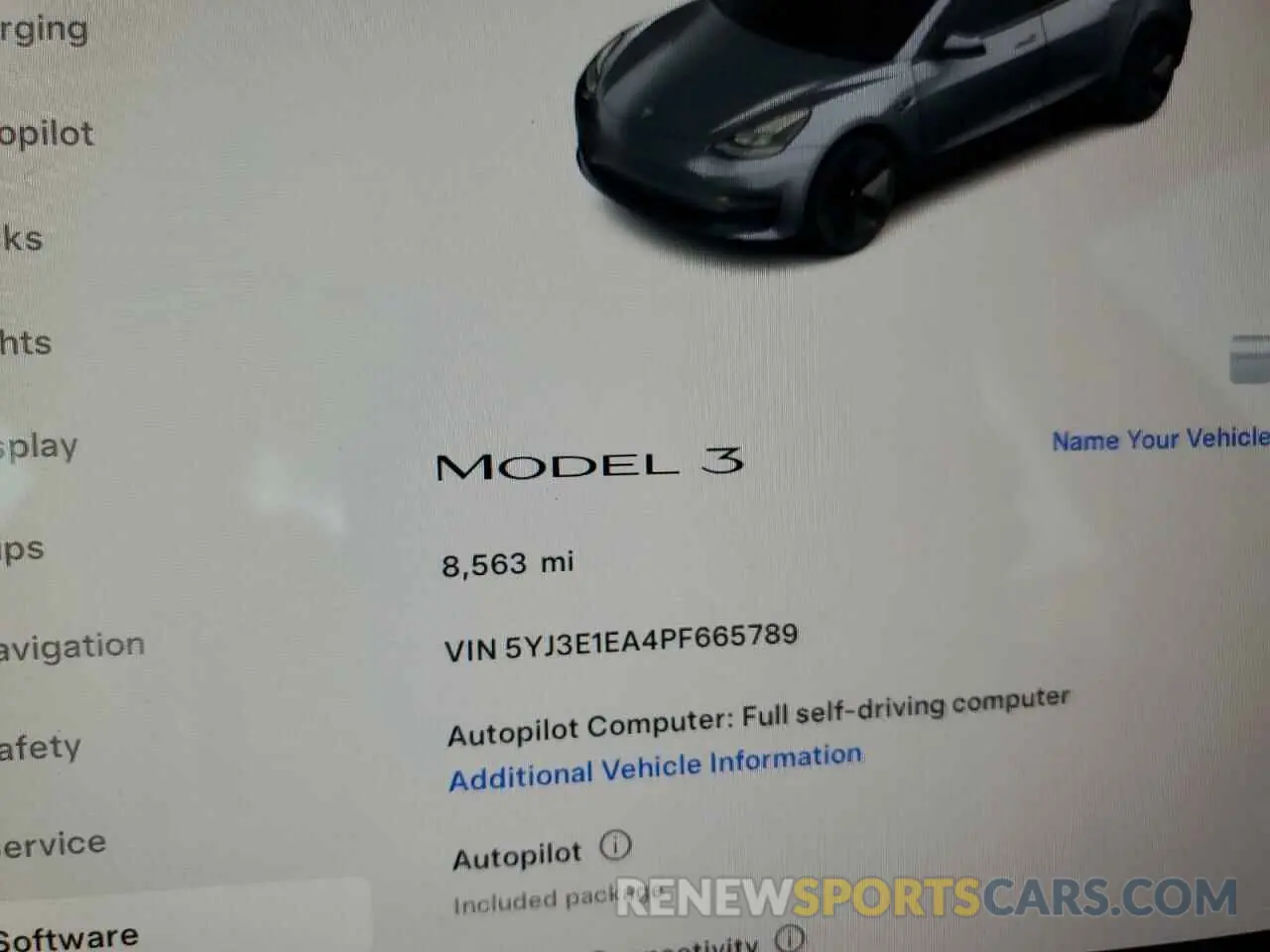 9 Photograph of a damaged car 5YJ3E1EA4PF665789 TESLA MODEL 3 2023