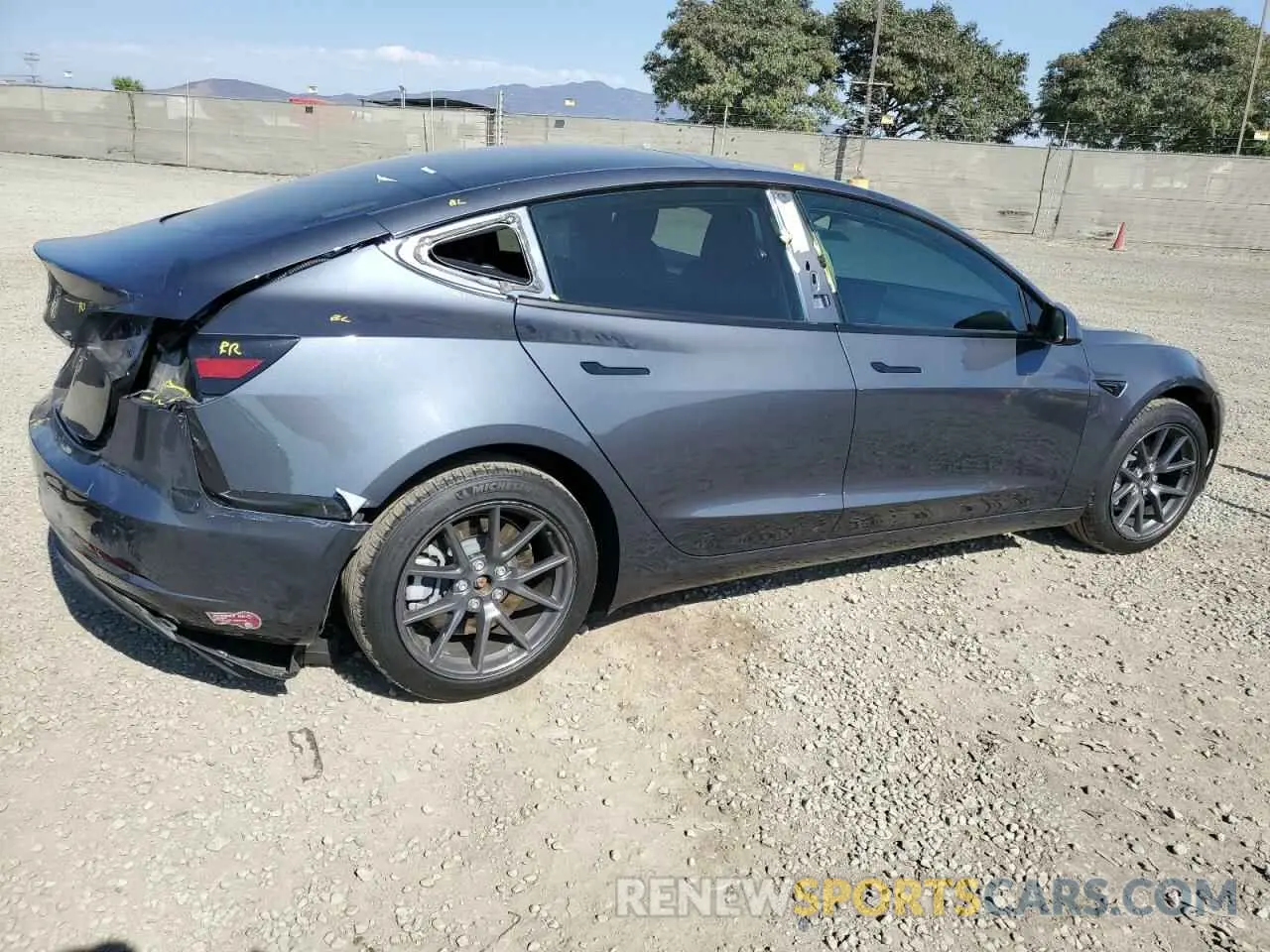 3 Photograph of a damaged car 5YJ3E1EA4PF666778 TESLA MODEL 3 2023