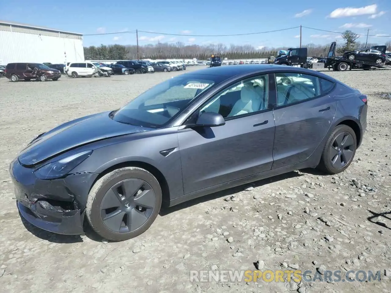 1 Photograph of a damaged car 5YJ3E1EA4PF670314 TESLA MODEL 3 2023