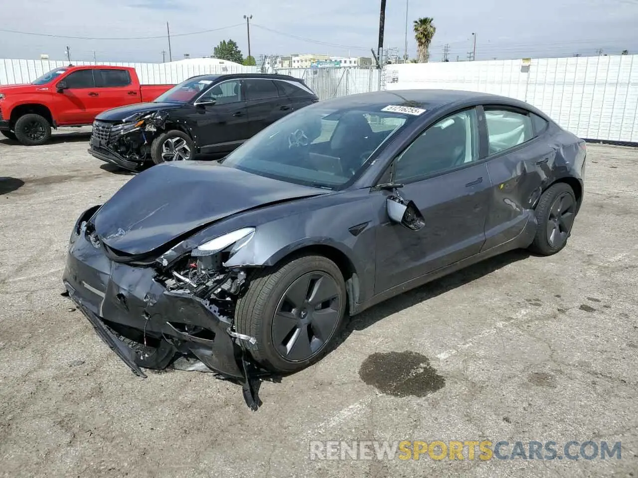1 Photograph of a damaged car 5YJ3E1EA4PF683709 TESLA MODEL 3 2023
