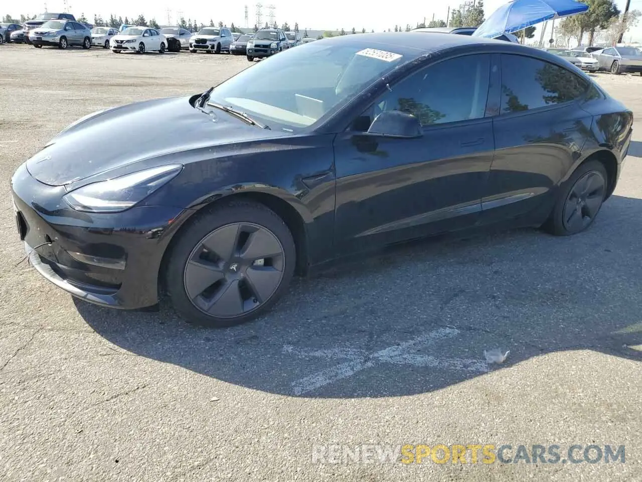 1 Фотография поврежденного автомобиля 5YJ3E1EA4PF707099 TESLA MODEL 3 2023