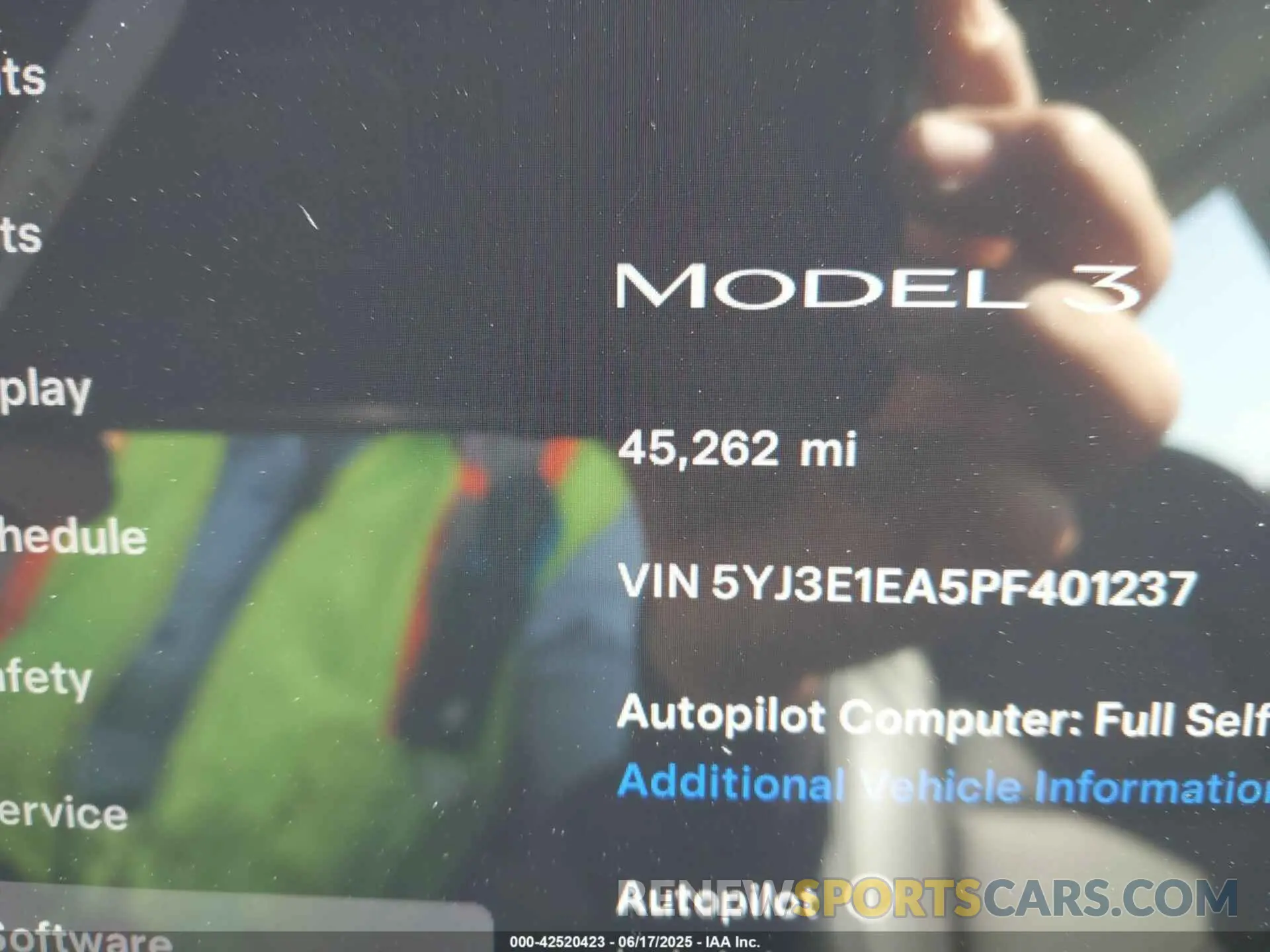16 Фотография поврежденного автомобиля 5YJ3E1EA5PF401237 TESLA MODEL 3 2023