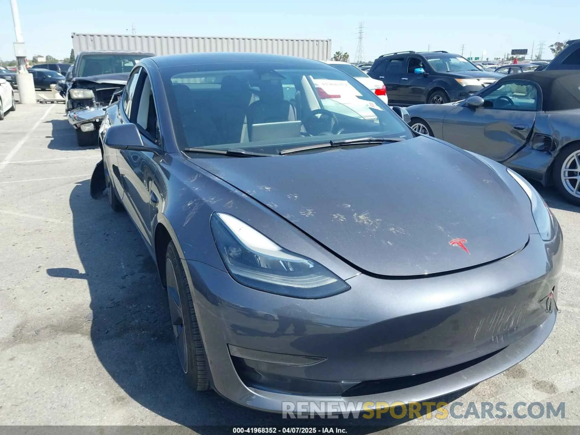 1 Photograph of a damaged car 5YJ3E1EA5PF401299 TESLA MODEL 3 2023