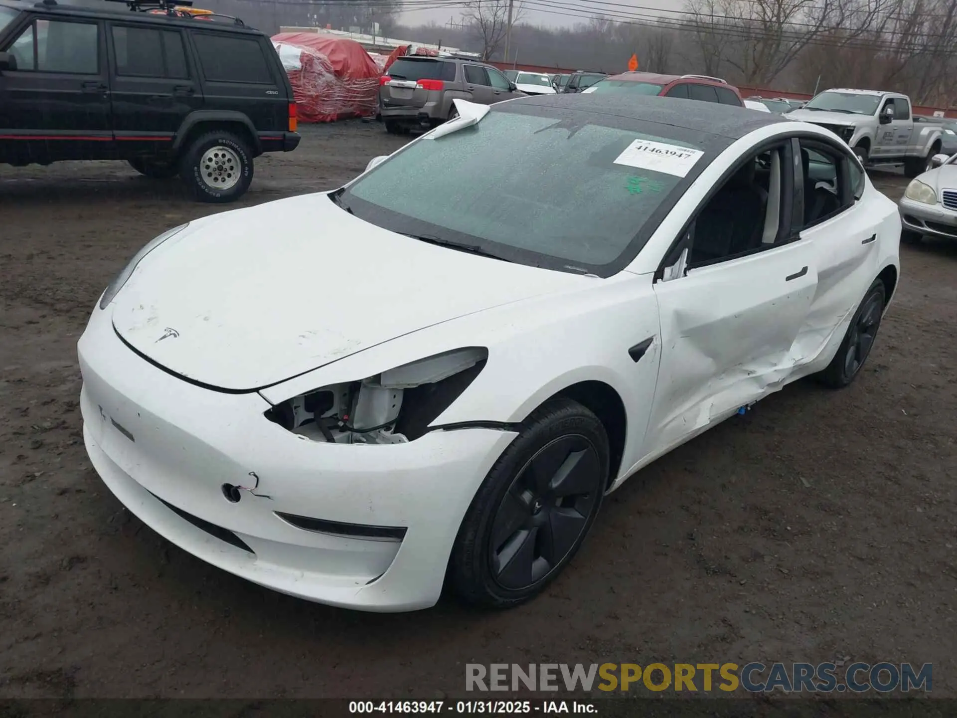 2 Photograph of a damaged car 5YJ3E1EA5PF403313 TESLA MODEL 3 2023